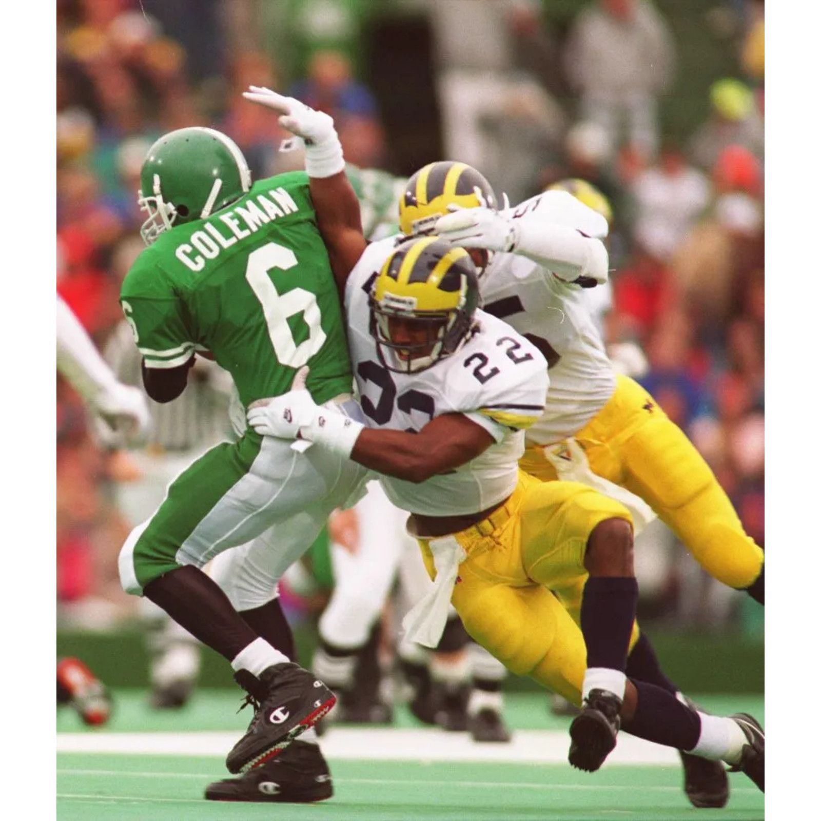 Champion Michigan Wolverines Ty Law #22 Champion Jersey USA Size XL Size US XL / EU 56 / 4 - 12 Thumbnail