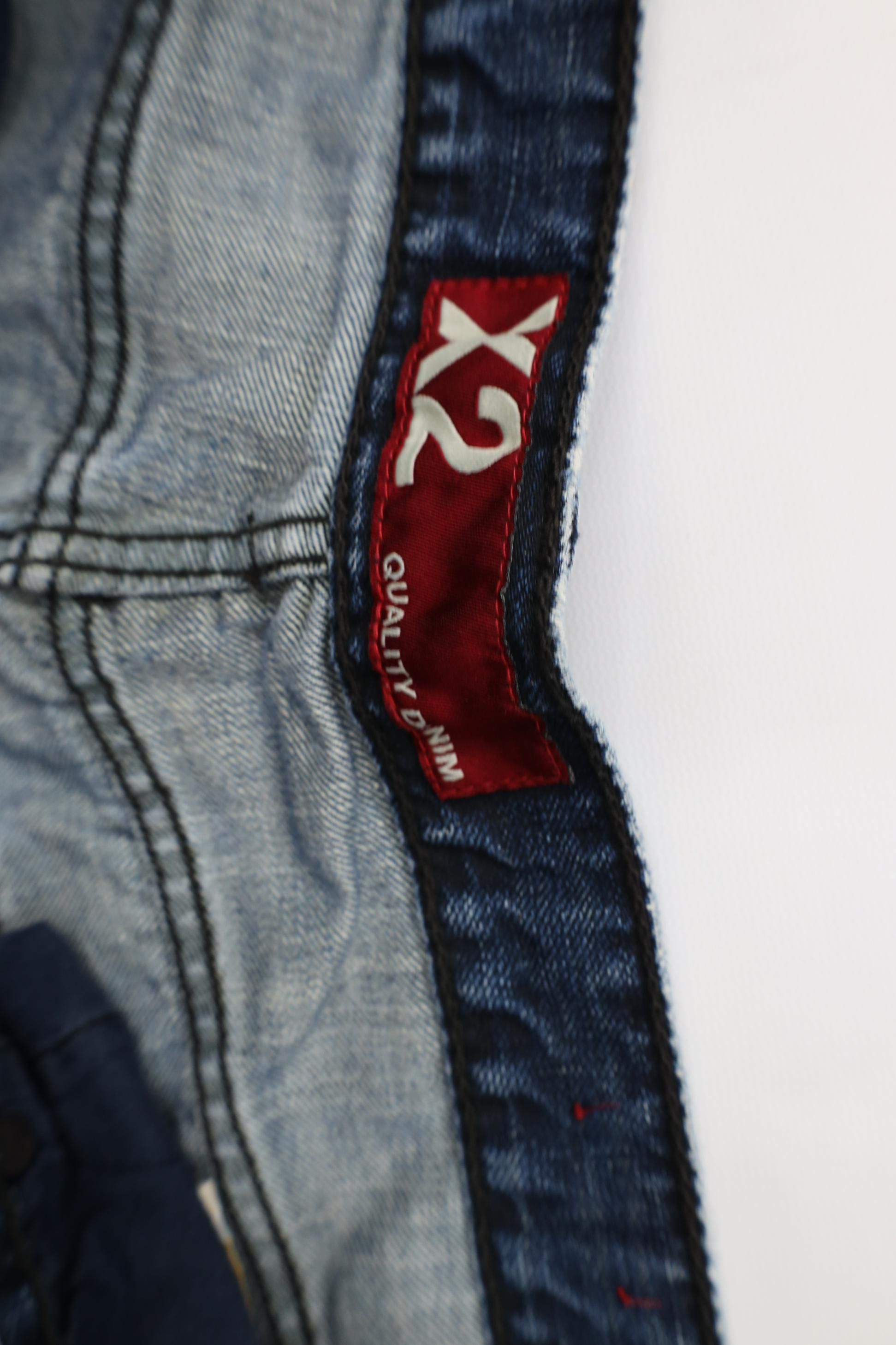 Express Vintage Y2K Express X2 Rise Boot Cut Wide Leg Denim Jeans Size US 36 / EU 52 - 10 Thumbnail