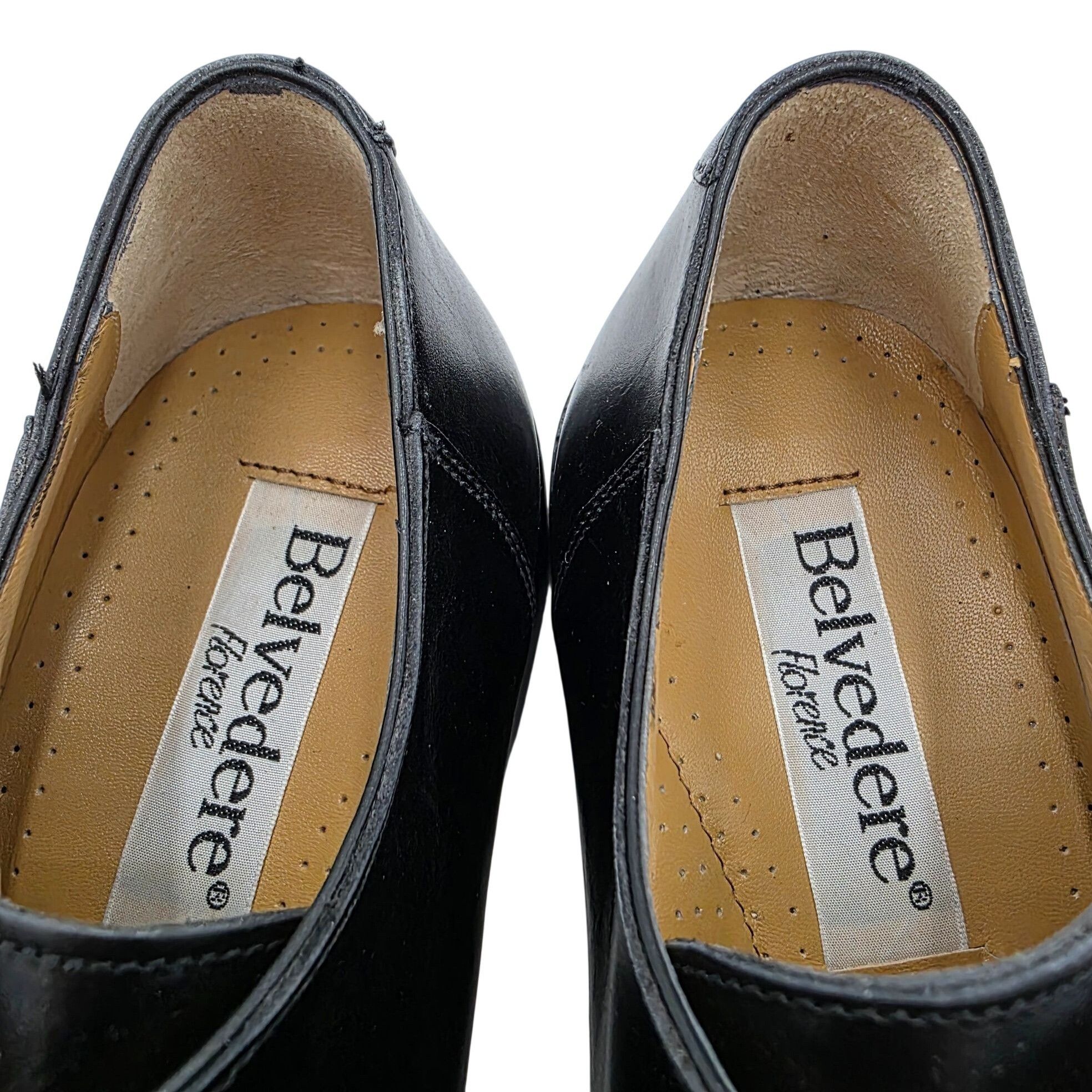 Belvedere NEW Vintage Belvedere Black Exotic Crocodile Italy Dress Sho Size US 7.5 / EU 40-41 - 8 Thumbnail