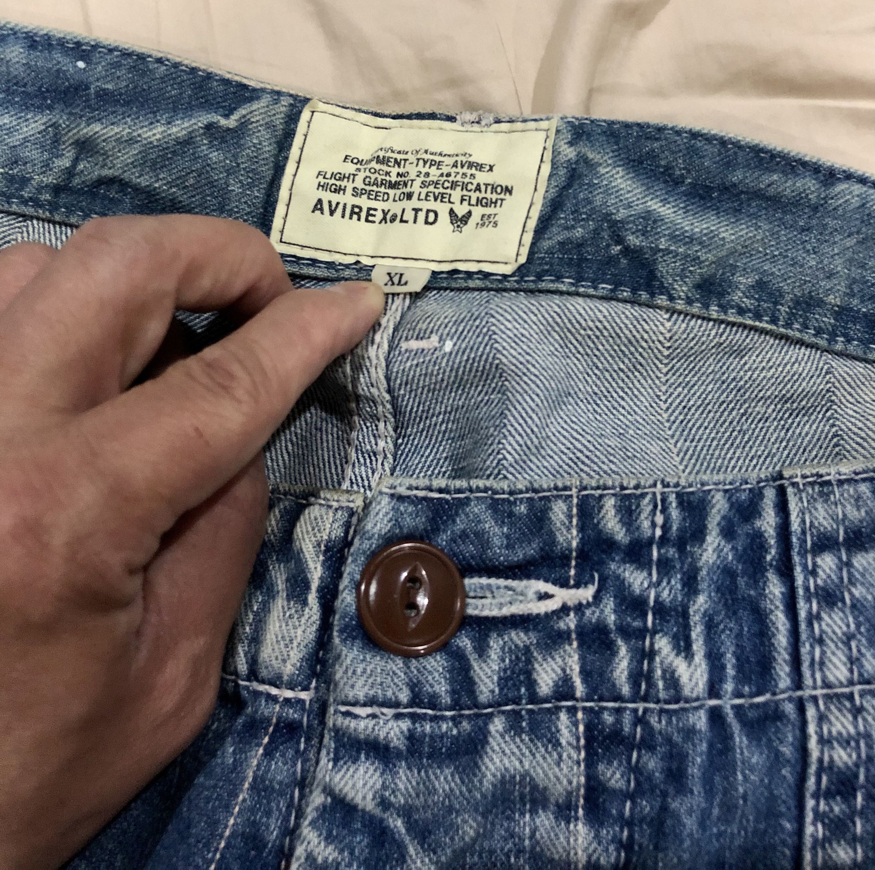 Avirex Vintage Avirex Army Usn Denim Baker Pants Size US 34 / EU 50 - 8 Thumbnail