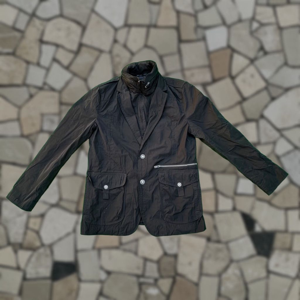 VINTAGE Calvin Klein Men's Black Hooded Blazer Jacket Size M.