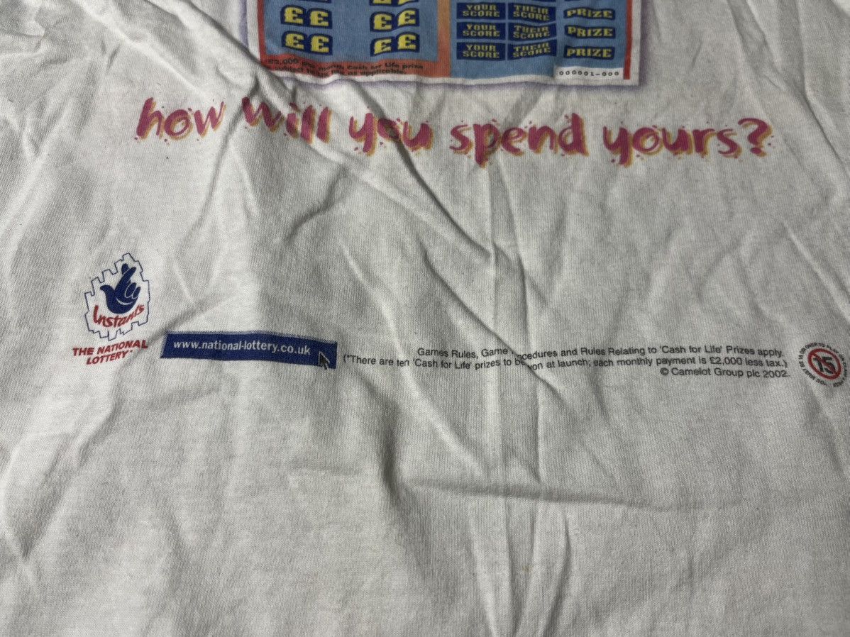 Band Tees The National Lottery T-shirt Cash For Life size Large Size US L / EU 52-54 / 3 - 4 Thumbnail