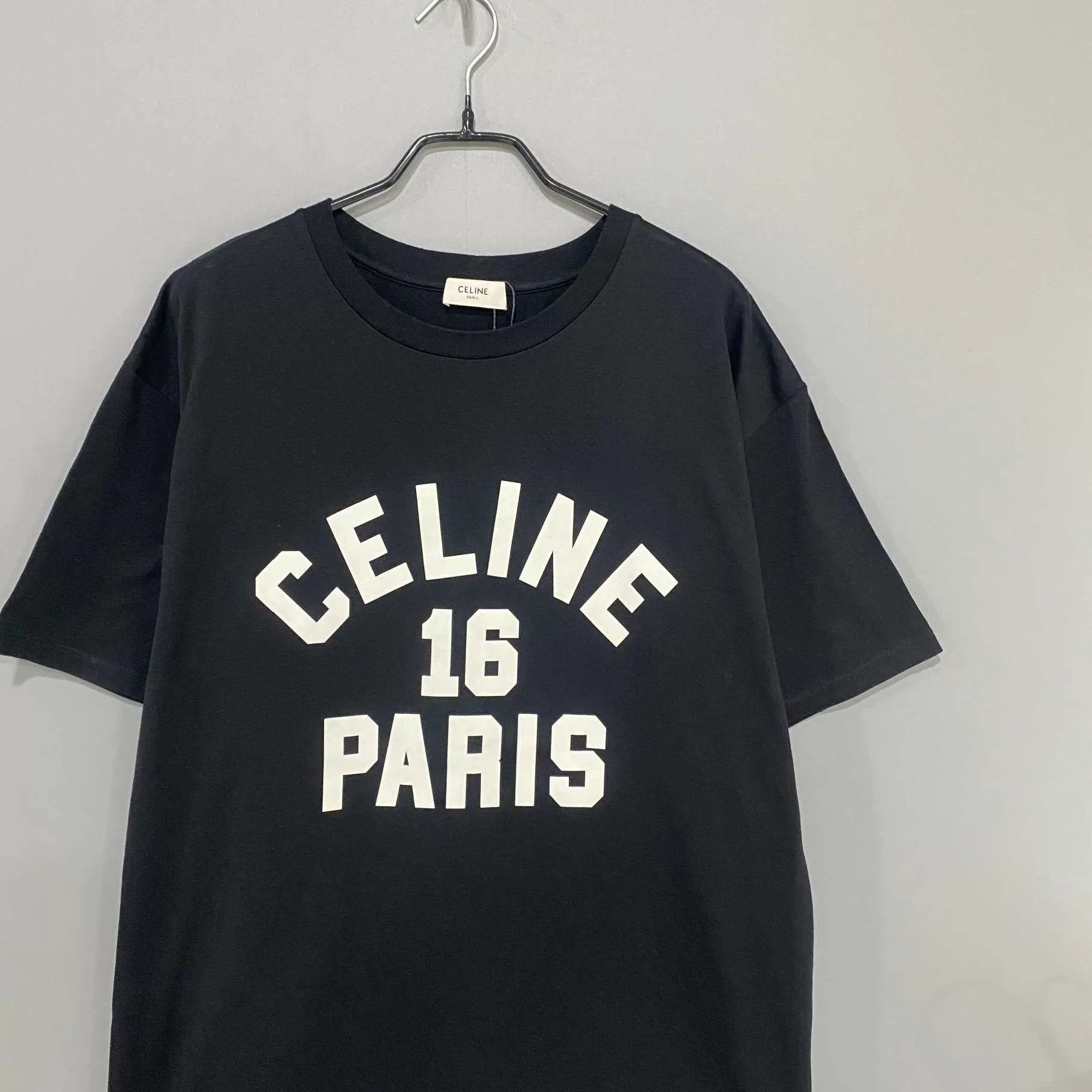 Celine Celine Black Logo Short-Sleeve T-Shirt M Size US M / EU 48-50 / 2 - 2 Thumbnail