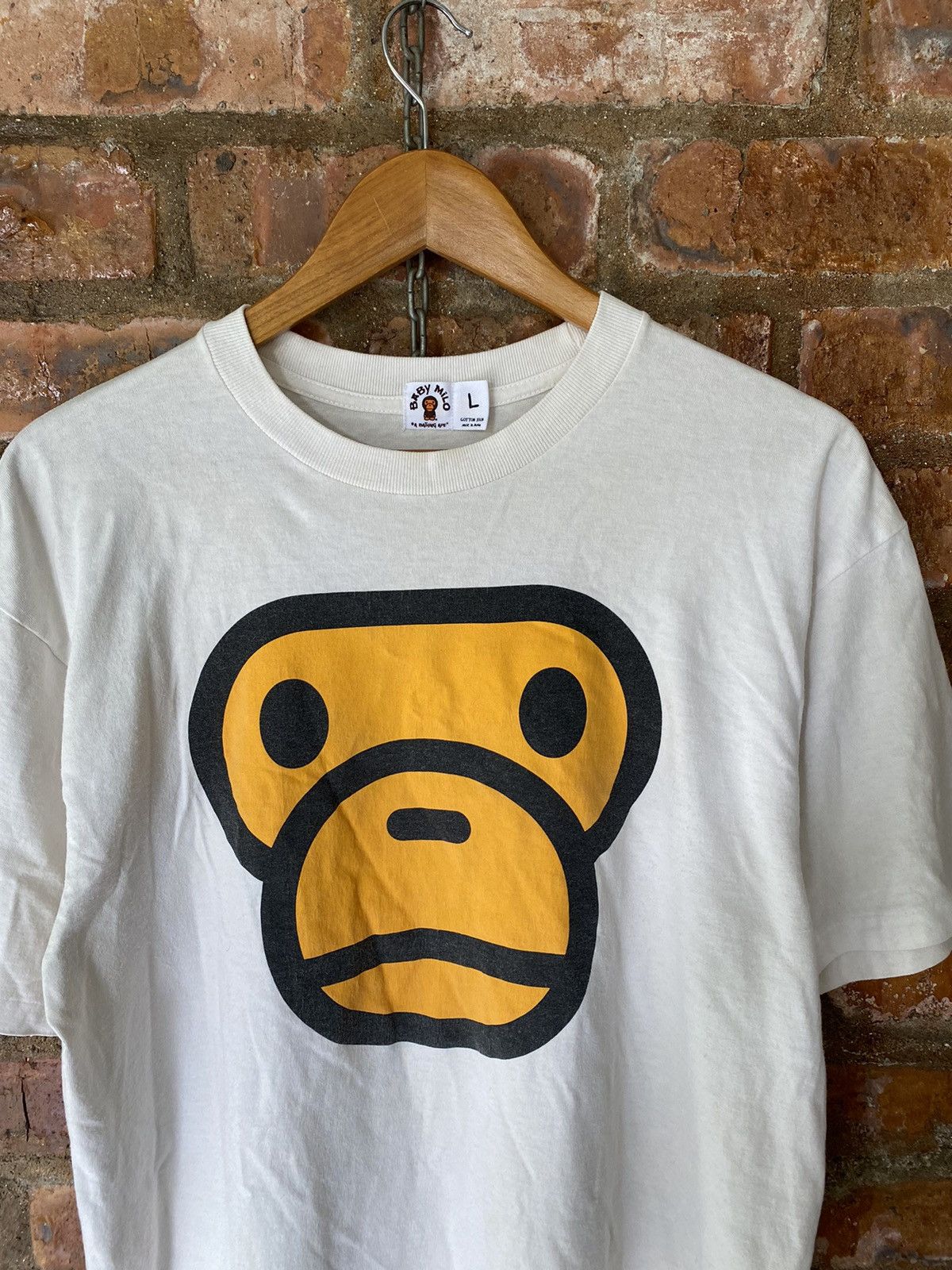 Bape 2002 Bape Milo face tee Size US L / EU 52-54 / 3 - 4 Thumbnail