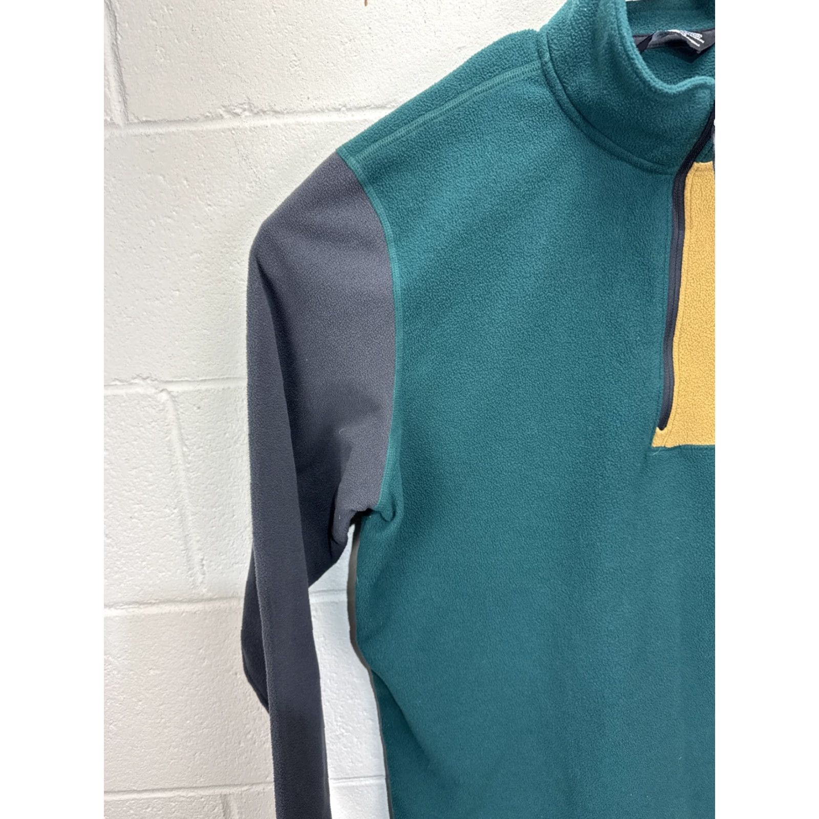 The North Face The North Face Fleece Sweater Men L Gray Green Colorblock 1/4 Pullover Color Block Size US L / EU 52-54 / 3 - 4 Thumbnail