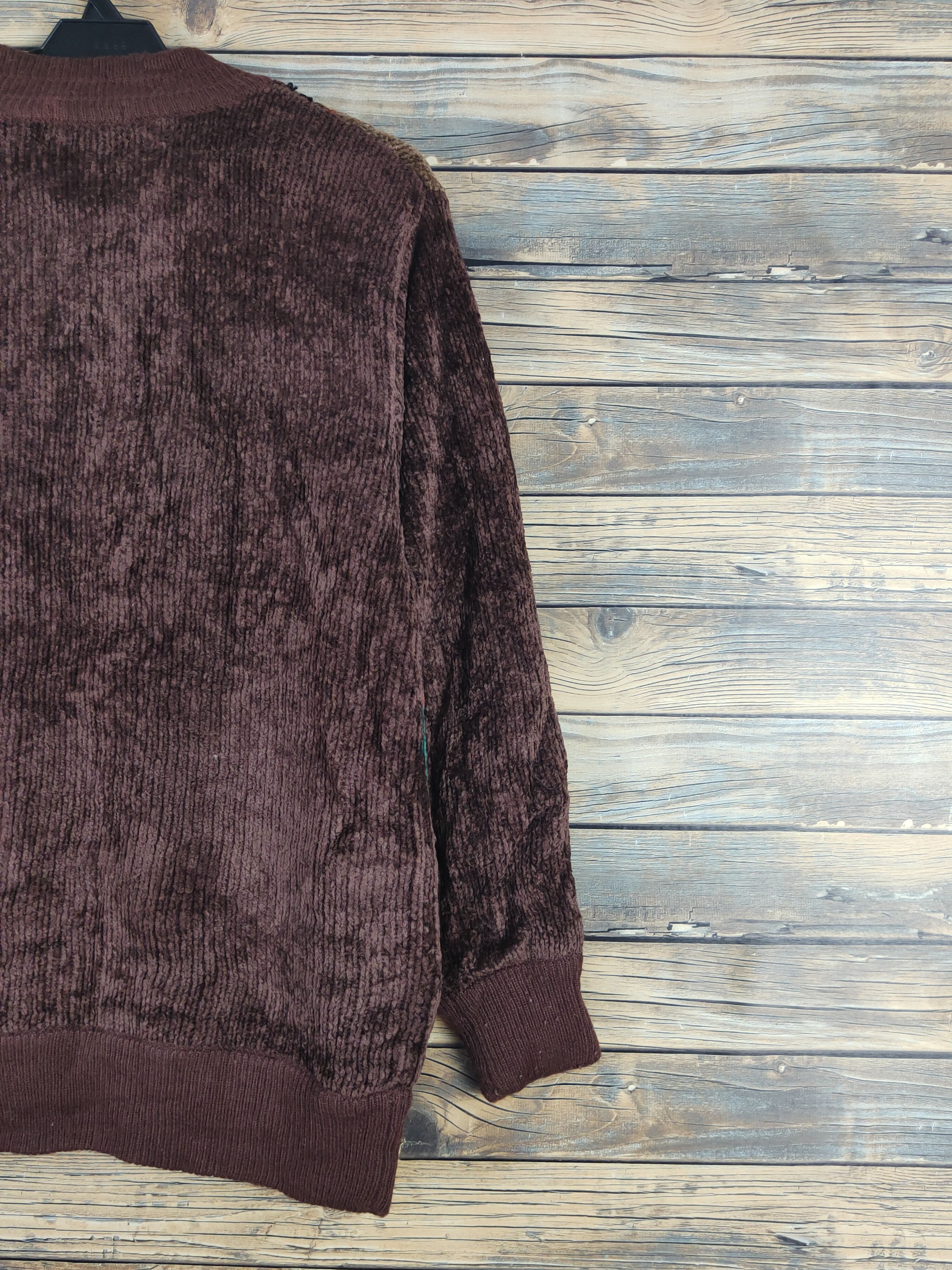 Vintage Bon Carat Dark Brown Knitwear Sweaters #W1668 Size US M / EU 48-50 / 2 - 9 Thumbnail