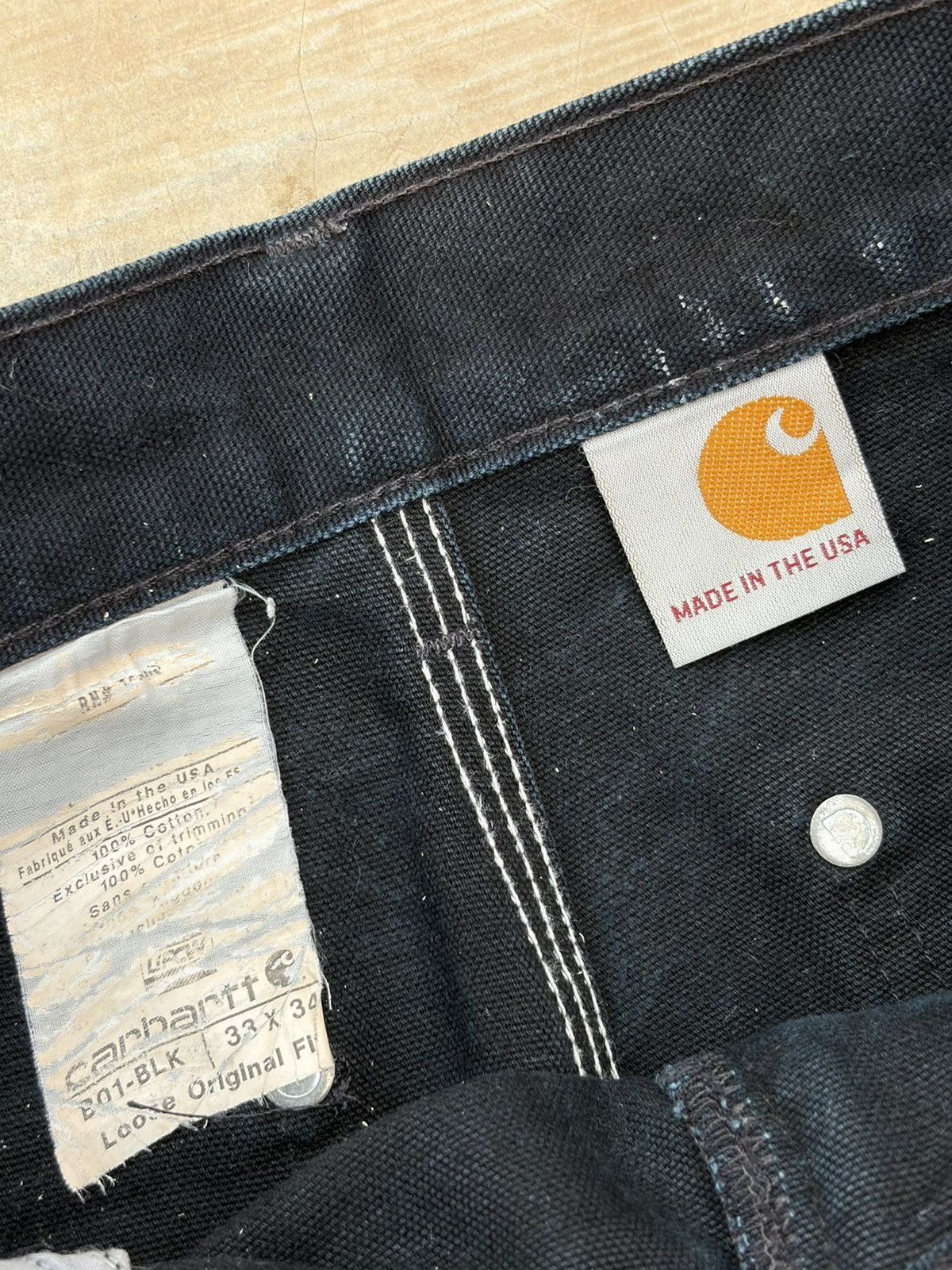 Carhartt Vintage 00s Carhartt Double Knee Pant Distressed Paint Size US 33 - 8 Thumbnail