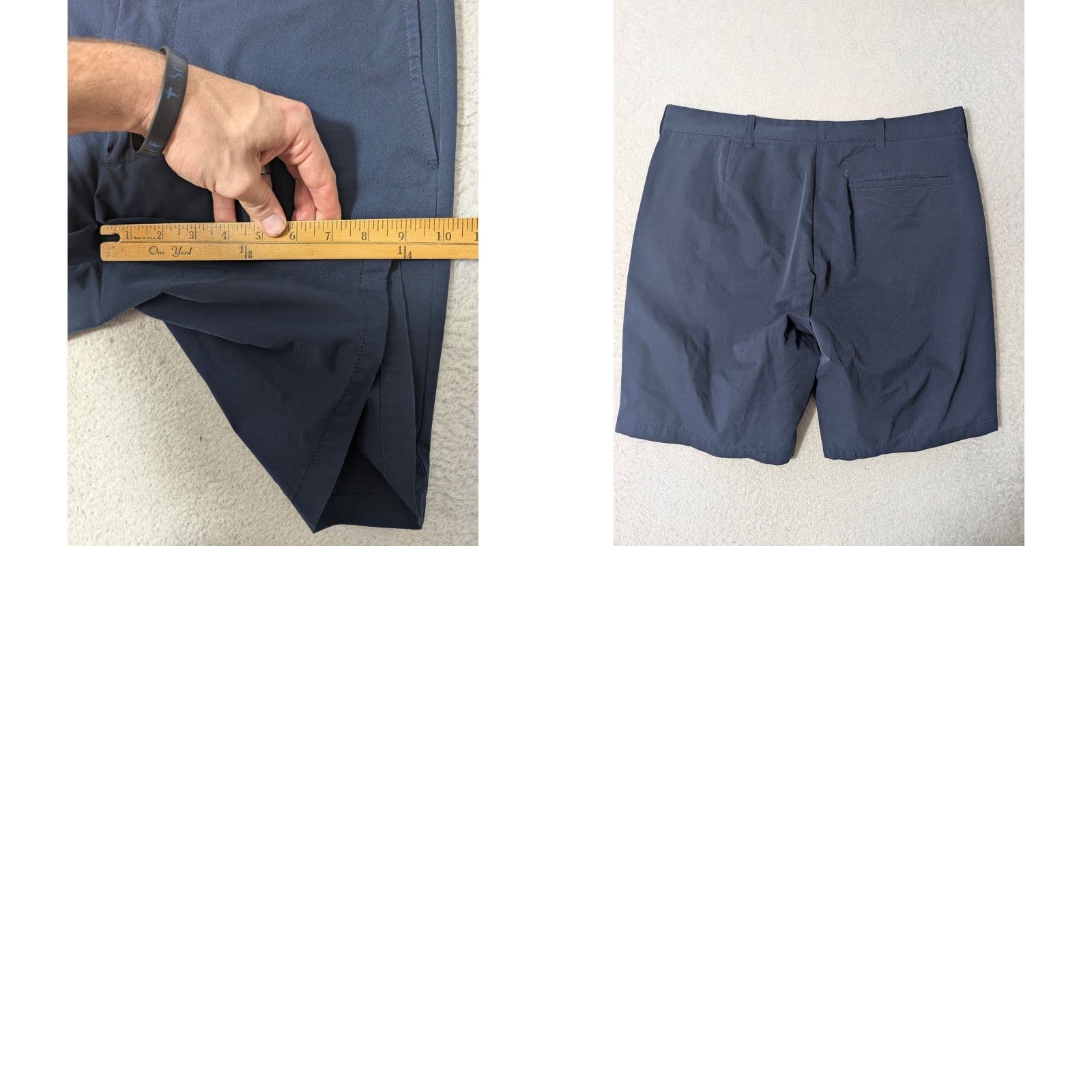J.Crew J.CREW Tech Shorts Mens 33 Navy Blue 9" Inseam Chino Style AL096 Size US 34 / EU 50 - 8 Thumbnail