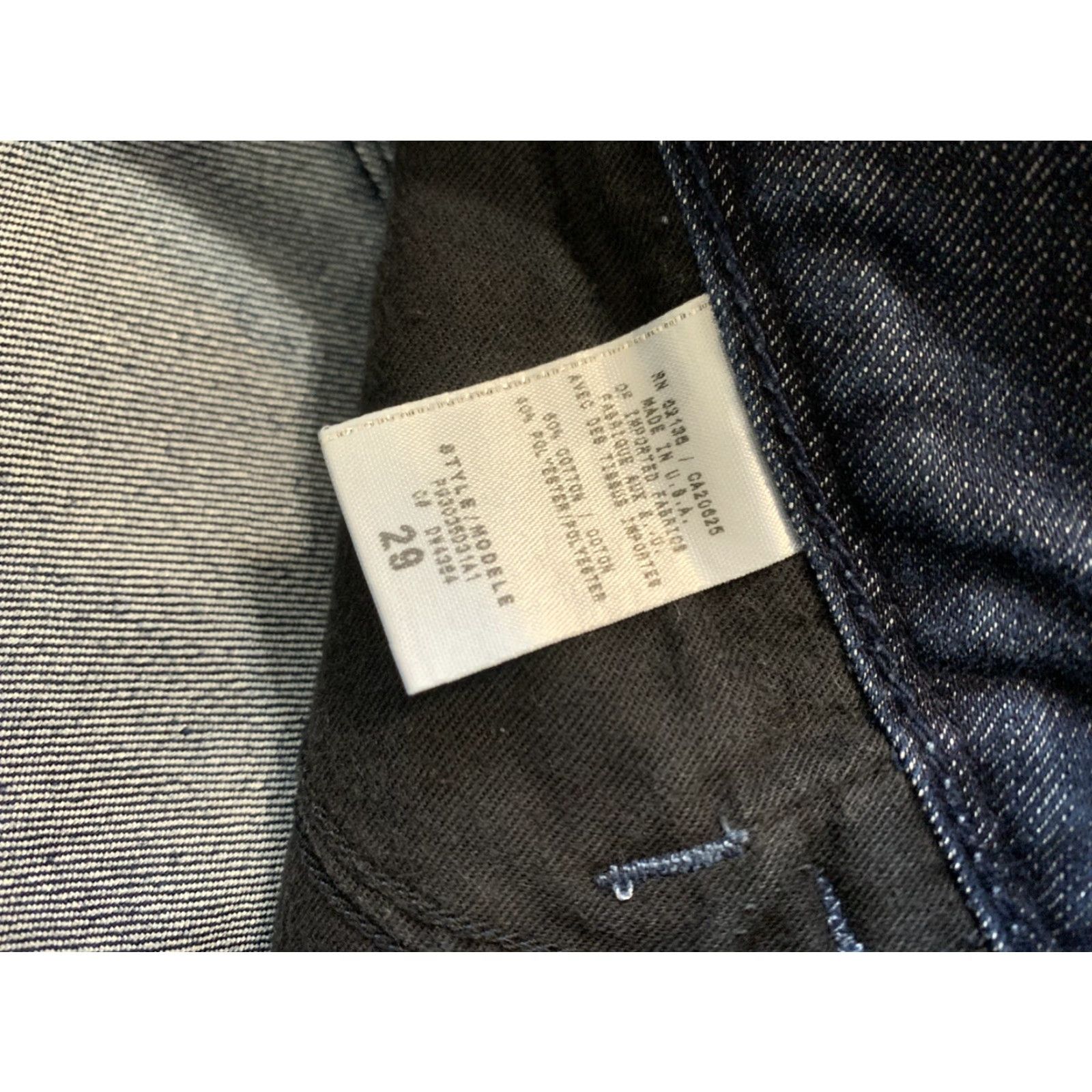 Guess GUESS By Marciano Jeans Womens Skinny 29 Dark Wash USA Made Slim Fit Denim Size 29" - 6 Thumbnail