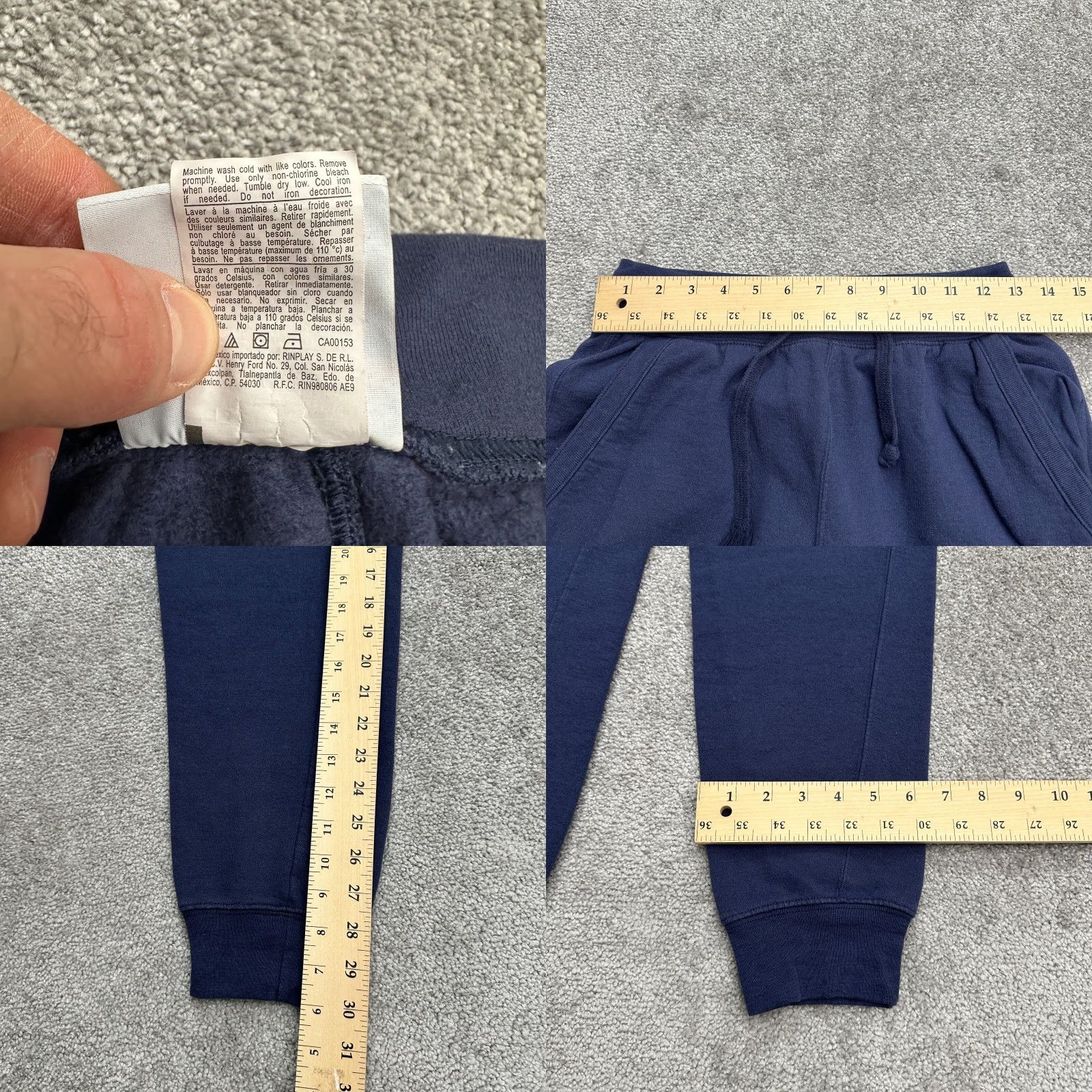 Champion Champion Sweatpants Mens Small Blue Drawstring Fleece Casual Activewear 26x30 Men Redefine? Size US 29 - 8 Thumbnail