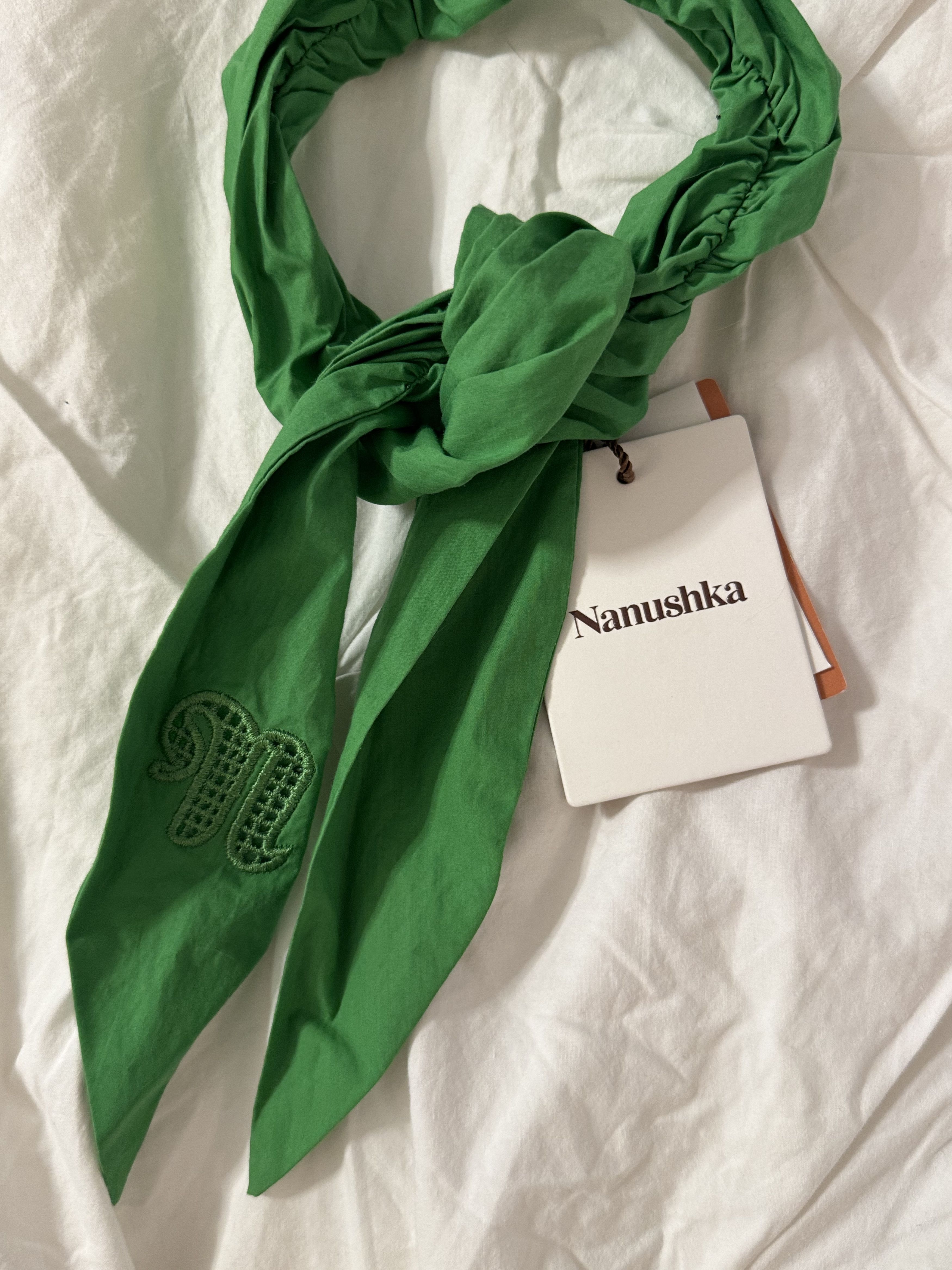 Nanushka Green scarf Size ONE SIZE - 5 Thumbnail