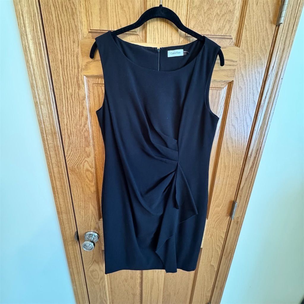Calvin Klein Calvin Klein Women's Black Sleeveless Sheath Dress Size 12 Size XL / US 12-14 / IT 48-50 - 1 Thumbnail