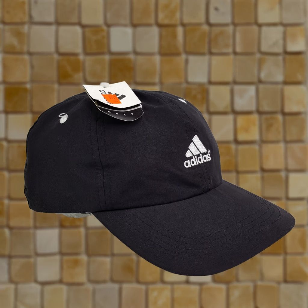 Adidas VINTAGE Adidas Golf PGA Snapback Black Adjustable Hat Baseball Cap Mens 90s Retro Sports Embroidered Lightweight Moisture- Wicking Size ONE SIZE - 1 Thumbnail