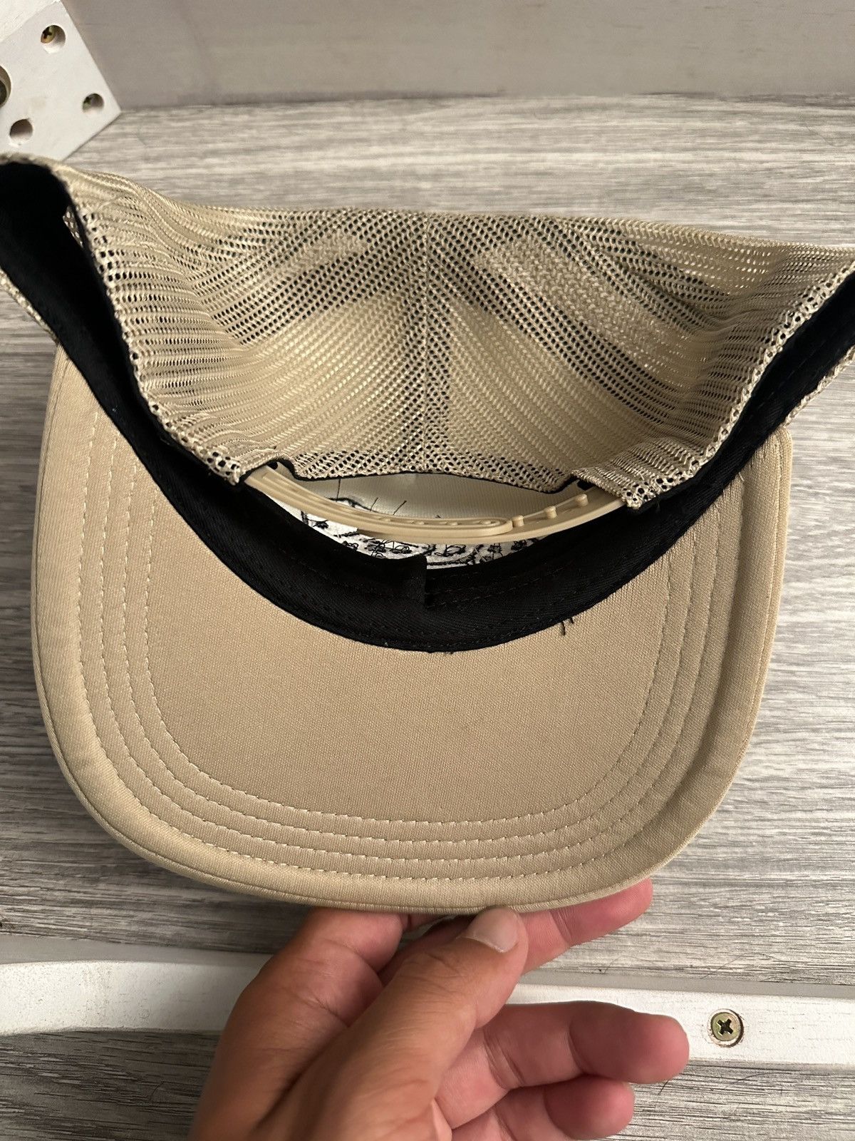 Lids Tan Trucker Hat Dice Embroidery Size ONE SIZE - 2 Thumbnail