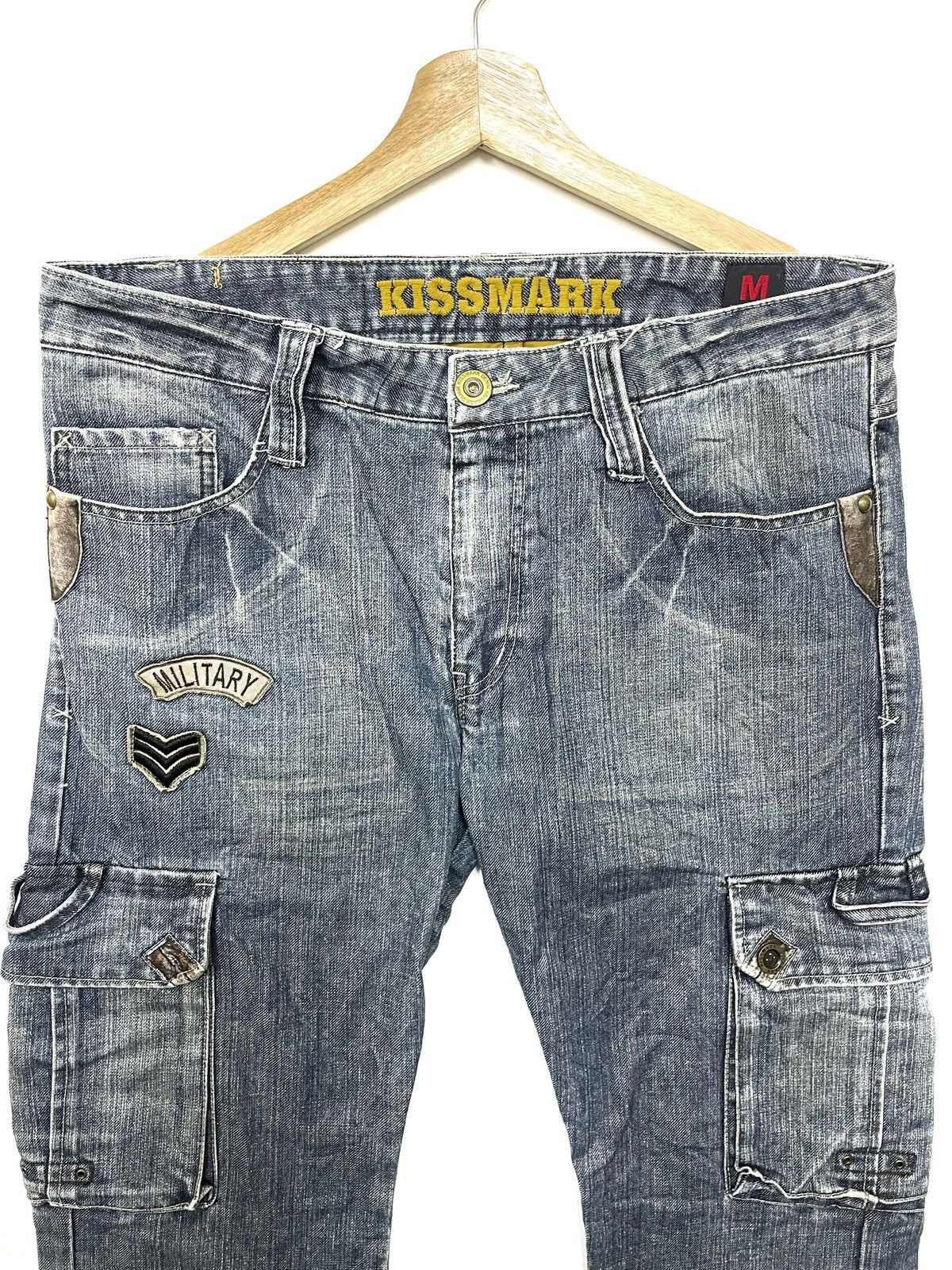 Vintage Y2K Kissmark Military Denim cargo Size US 36 / EU 52 - 3 Thumbnail