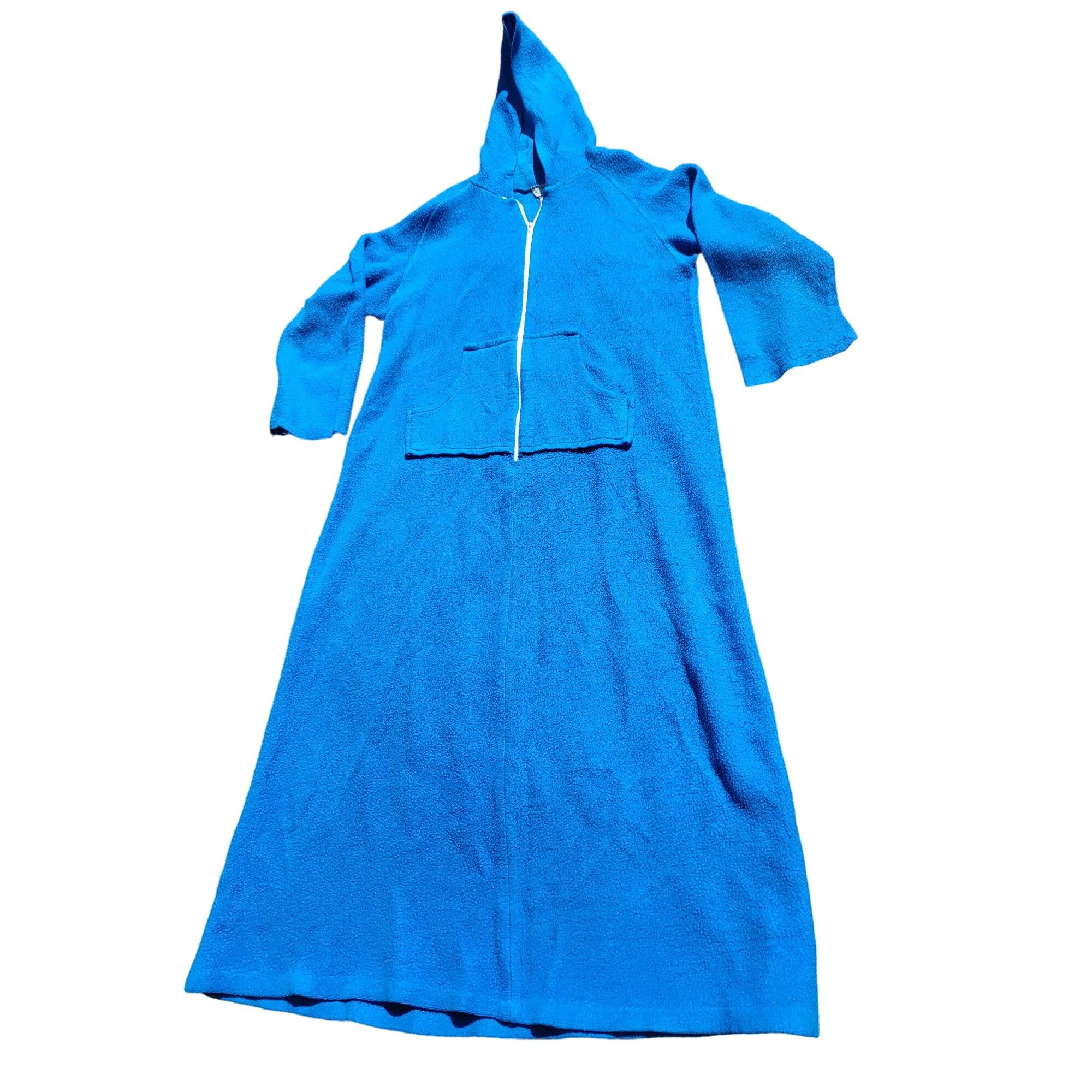 Sears Vintage Sears Roebuck Blue Fleece Robe Women Sz L Sleepwear Size ONE SIZE - 1 Thumbnail