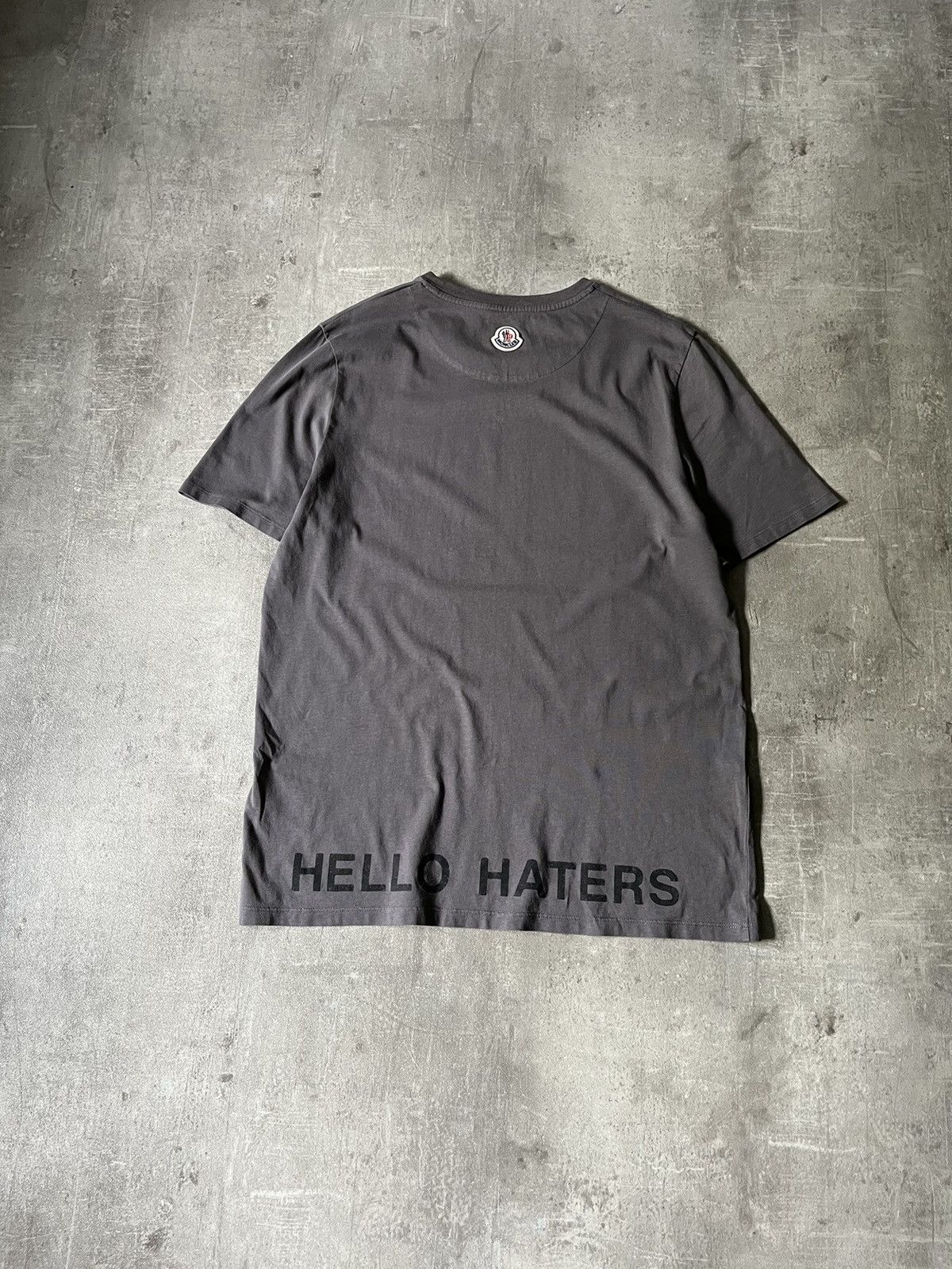 Luxury × Moncler × Streetwear Moncler Felix The Cat grey T-shirt hello  haters | Grailed