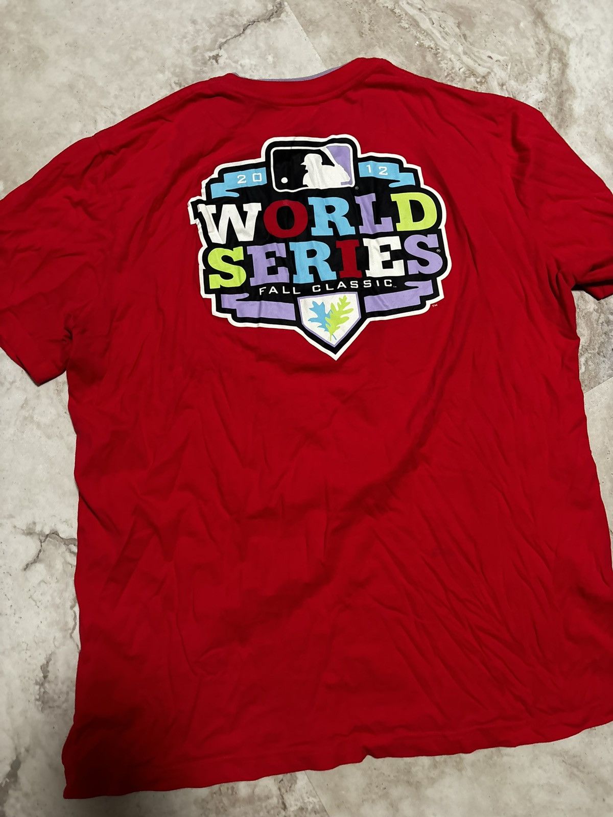 New Era Fall Classic 2012 MLB WORLD SERIES T SHIRT Size US XL / EU 56 / 4 - 3 Thumbnail