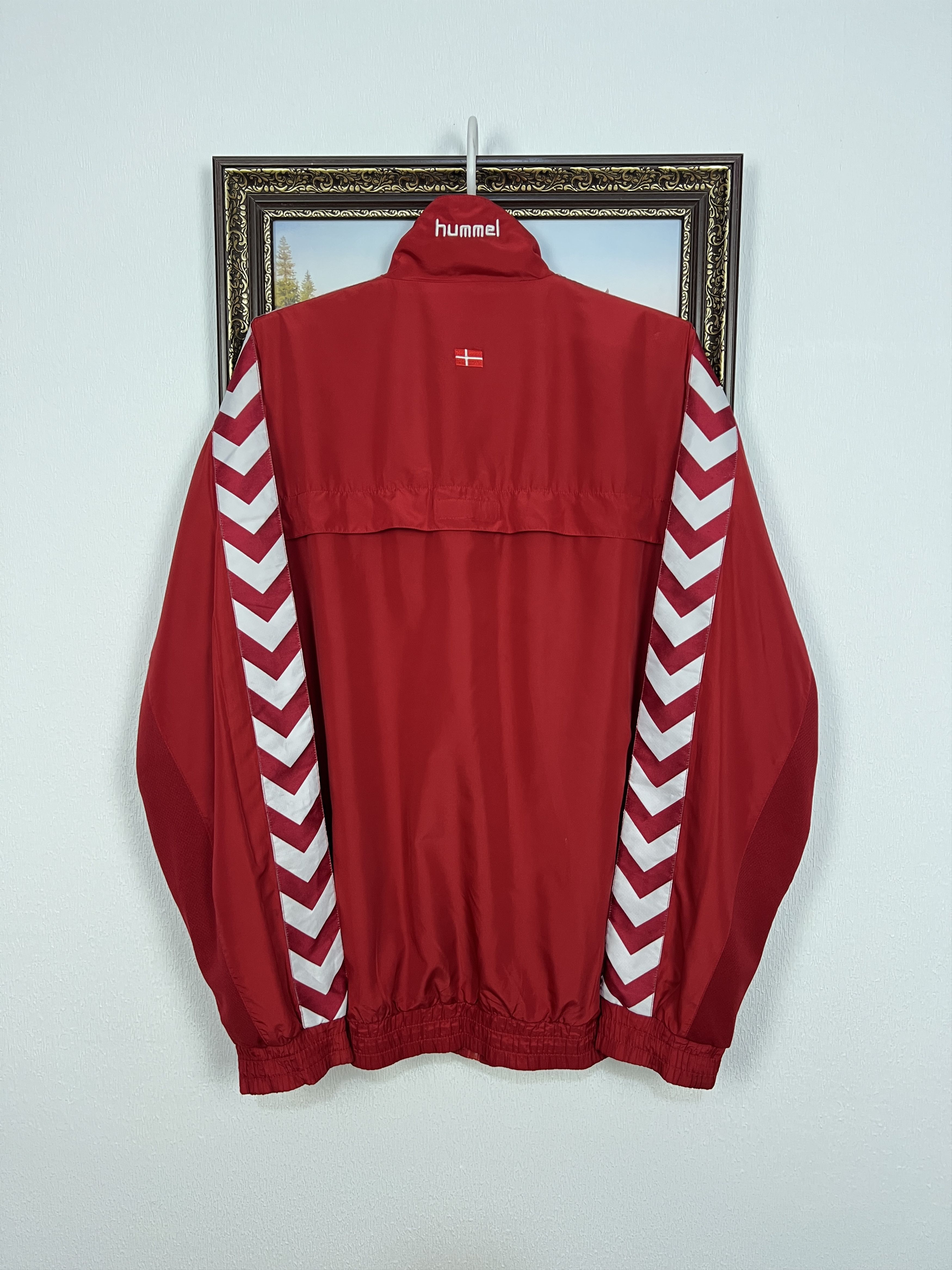 Hummel Vintage 90's Hummel Denmark Football Jacket Soccer Track Top Size US XL / EU 56 / 4 - 13 Thumbnail