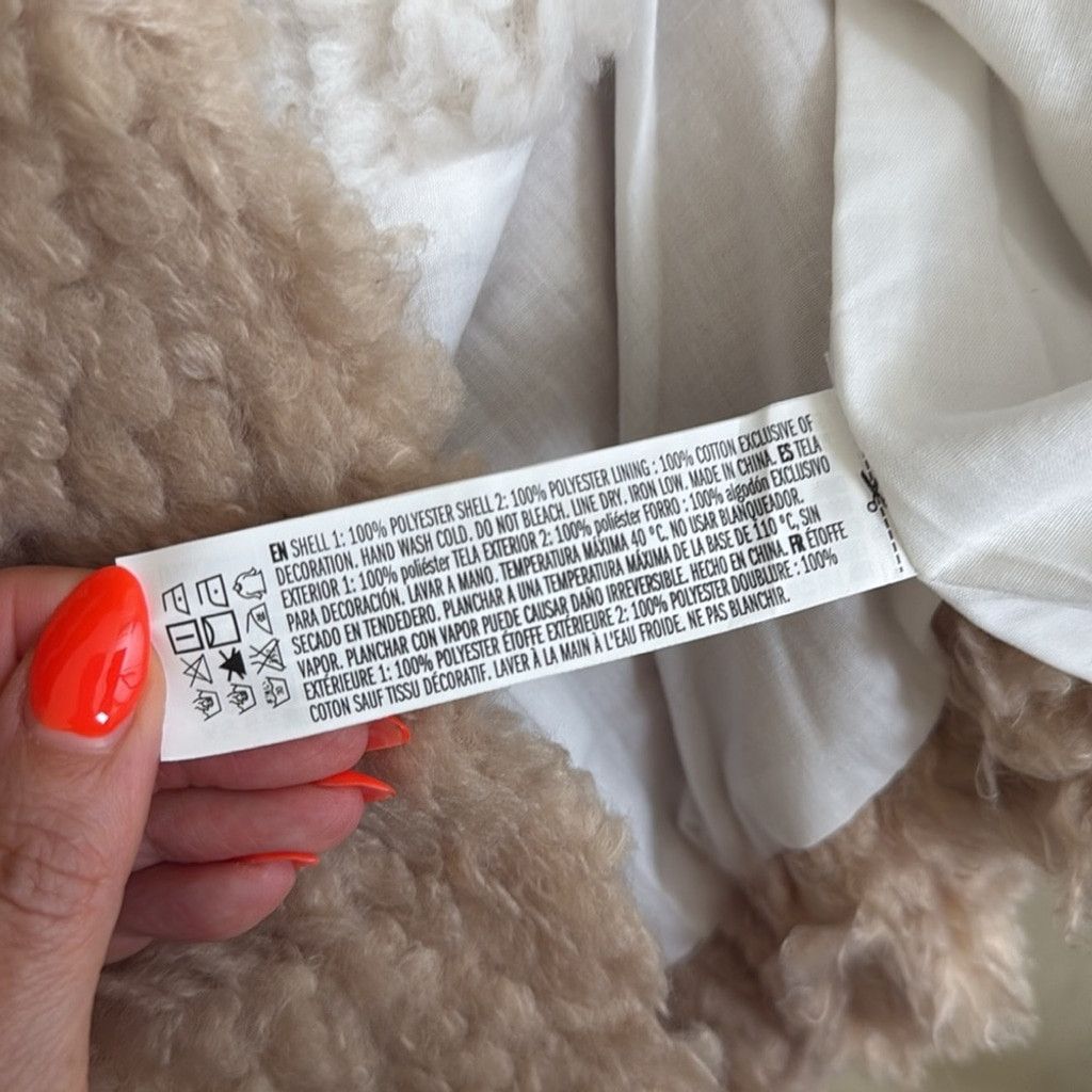 Other Endless Rose Boho Sherpa Teddy Cream Tan Jacket Large Size L / US 10 / IT 46 - 7 Thumbnail