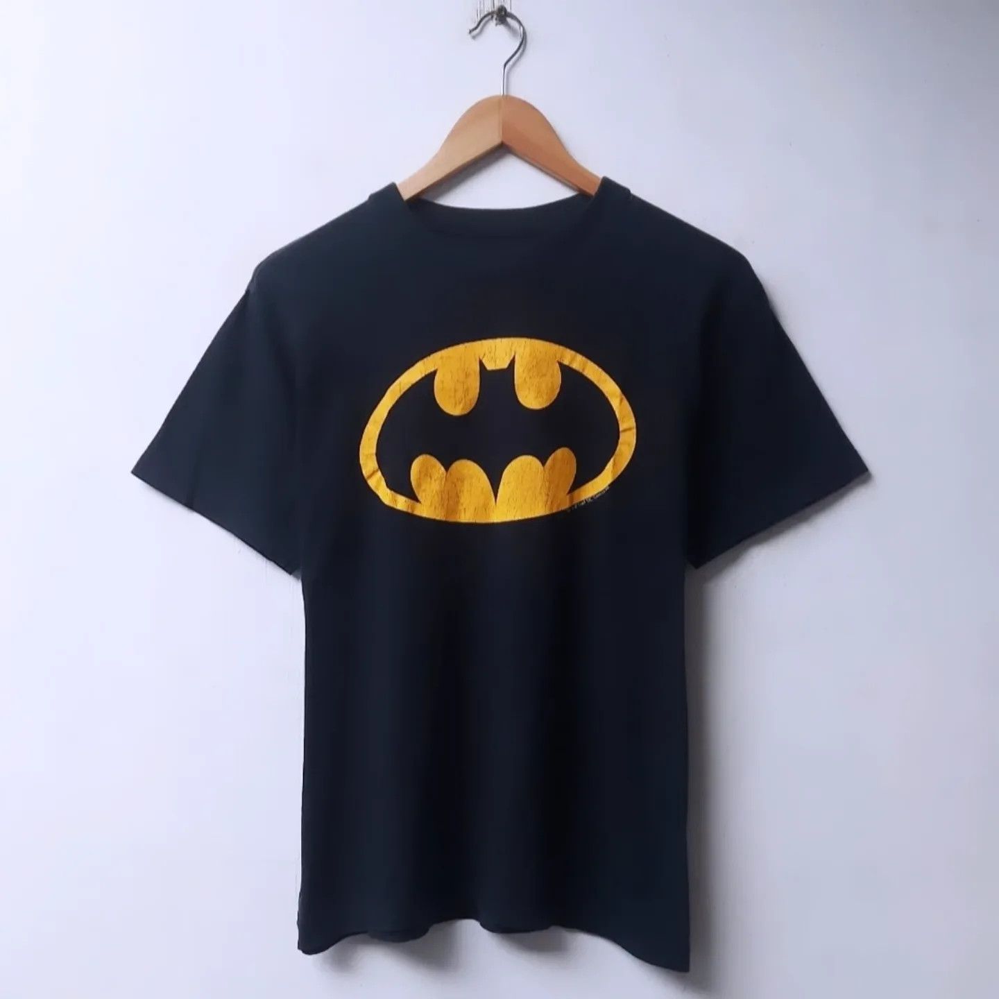 DC Comics × Vintage Vintage 80s DC Comics BATMAN Logo Tshirt Size US M / EU 48-50 / 2 - 1 Thumbnail