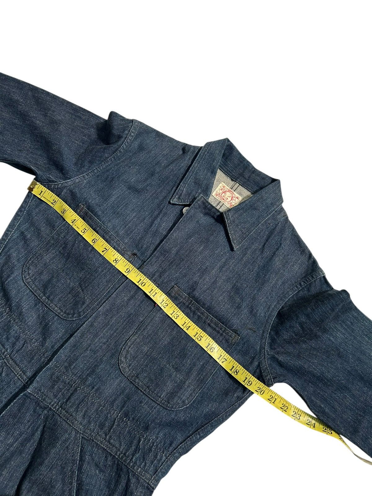 Evisu × Vintage RARE!!! Vintage Evisu Japan Seagull Blue Denim Coverall Size US 38 / EU 54 - 16 Thumbnail