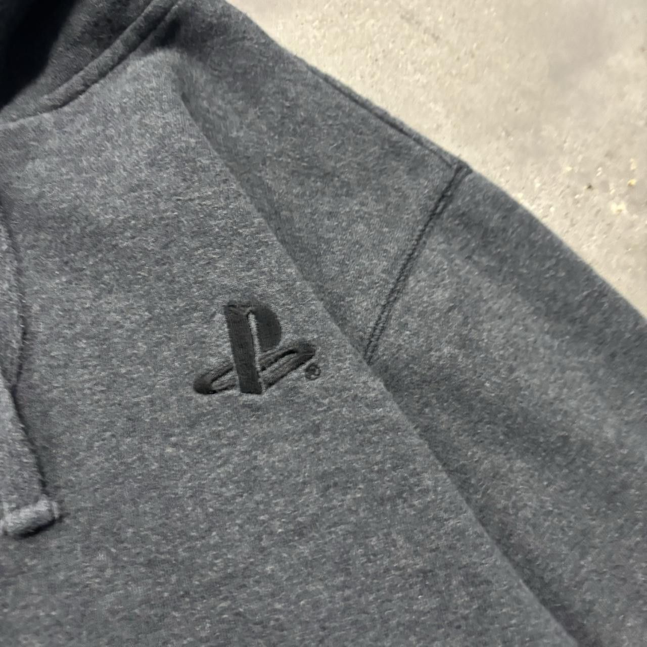 Japanese Brand × Vintage Crazy Vintage Y2K/2000s Grey Playstation Logo Essential Zip Up Hoodie! Size US L / EU 52-54 / 3 - 5 Thumbnail