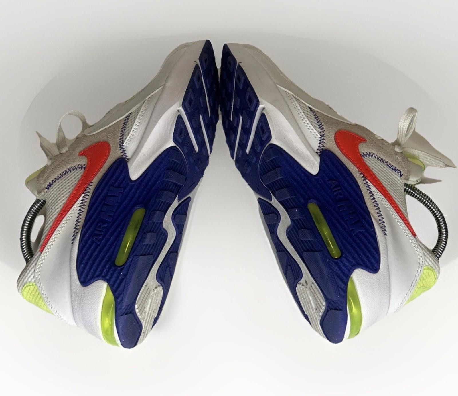 Nike Nike Air Max White Indigo Burst Volt Bright Size 7Y, 9 Women Size US 9 / IT 39 - 9 Thumbnail