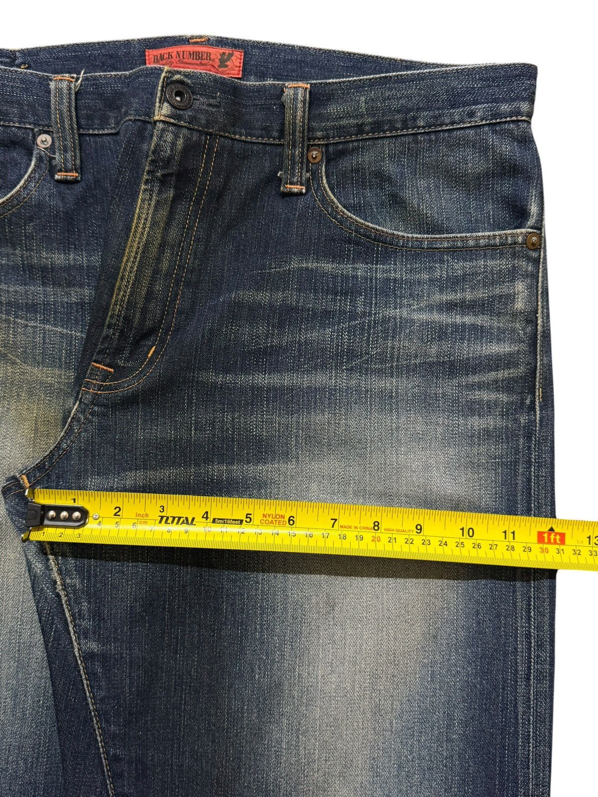 Sugar Cane Vintage 90s Japanese Half Selvedge Blue Faded Wide Leg Loose Size US 34 / EU 50 - 13 Thumbnail