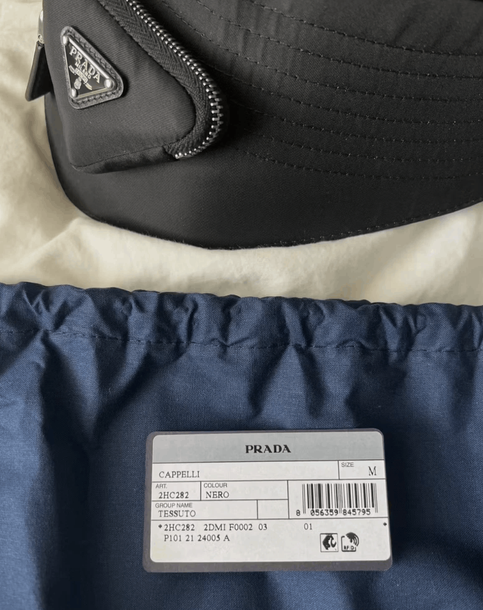 Prada PRADA Re-Nylon Pouch Bucket Hat XL Size ONE SIZE - 3 Thumbnail
