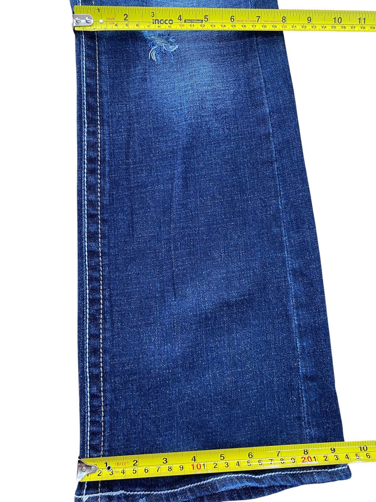 Japanese Brand Japanese Brand Blue Wash Style Flare Jeans Size US 35 - 9 Thumbnail