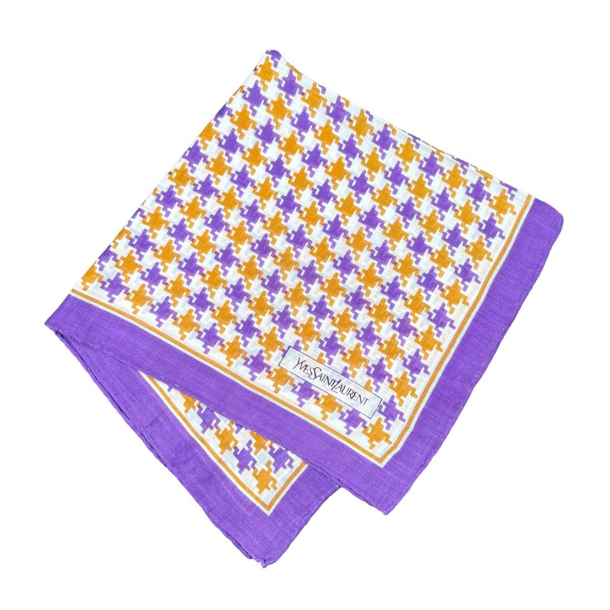 Yves Saint Laurent Yves Saint Laurent YSL Abstract Pattern Multicolor Scarf Size ONE SIZE - 1 Thumbnail