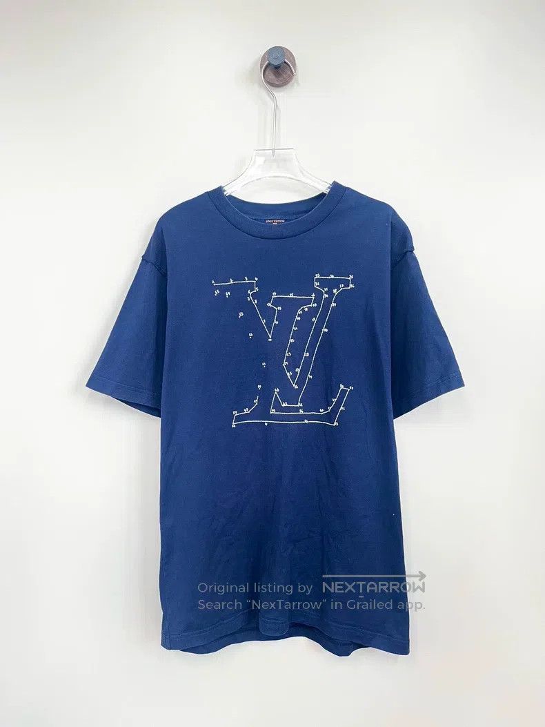 Louis Vuitton Louis Vuitton Dark blue Lianliankan embroidered printed sh Size US M / EU 48-50 / 2 - 1 Thumbnail