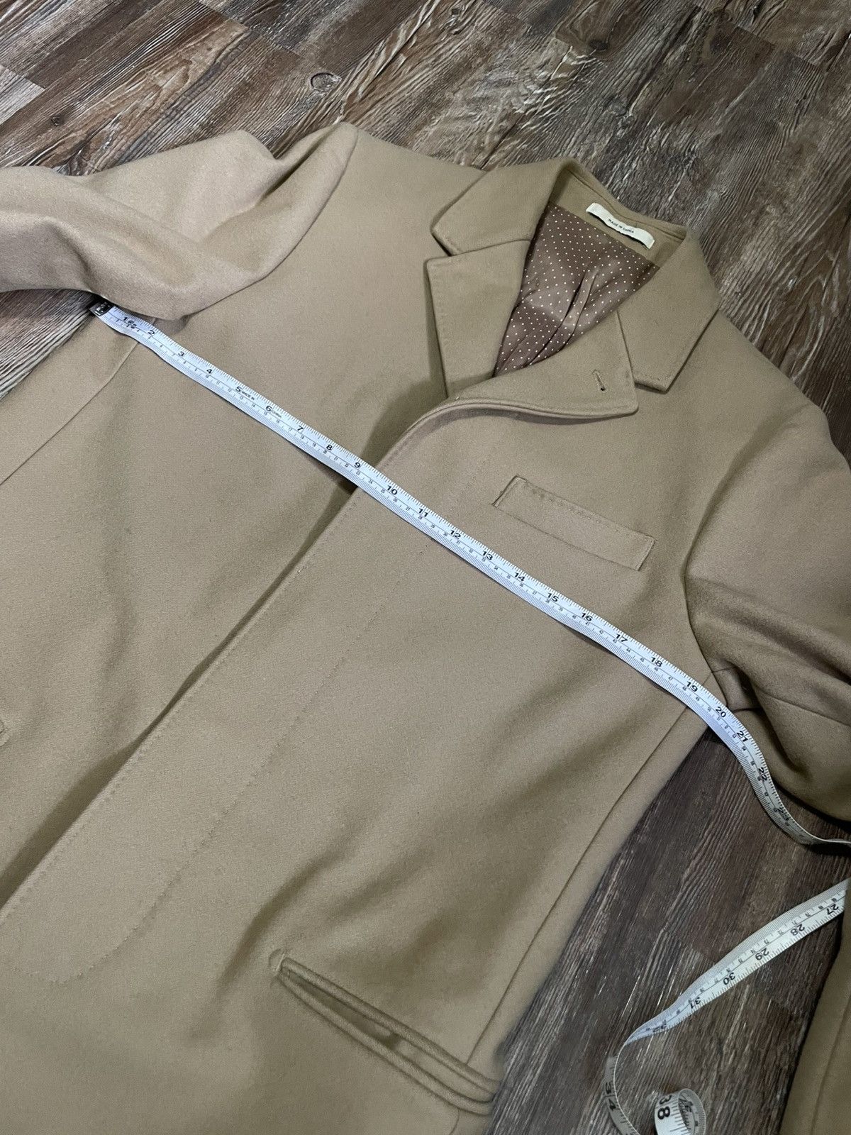 Club Monaco Overcoat / Chesterfield Top Coat Single Breasted Camel Brown Size US S / EU 44-46 / 1 - 9 Thumbnail