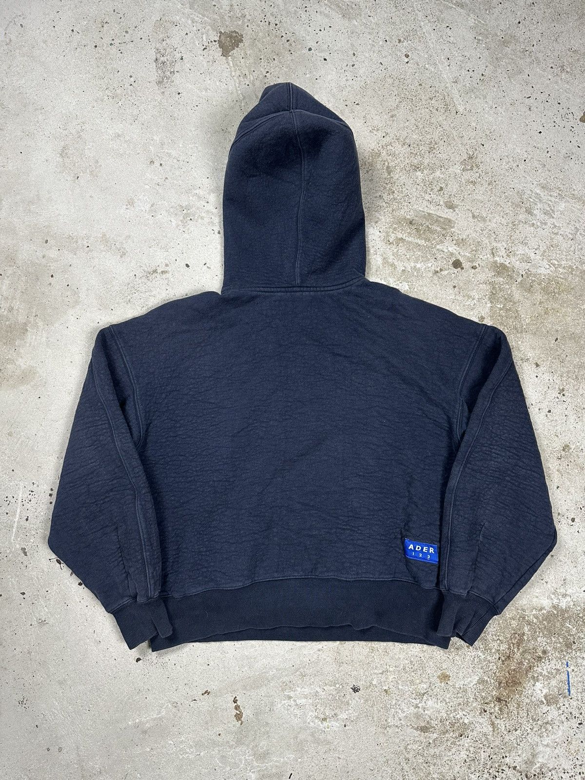 Ader Error Ader Error Navy Boxy Camel Hoodie Center Logo Size US S / EU 44-46 / 1 - 2 Thumbnail