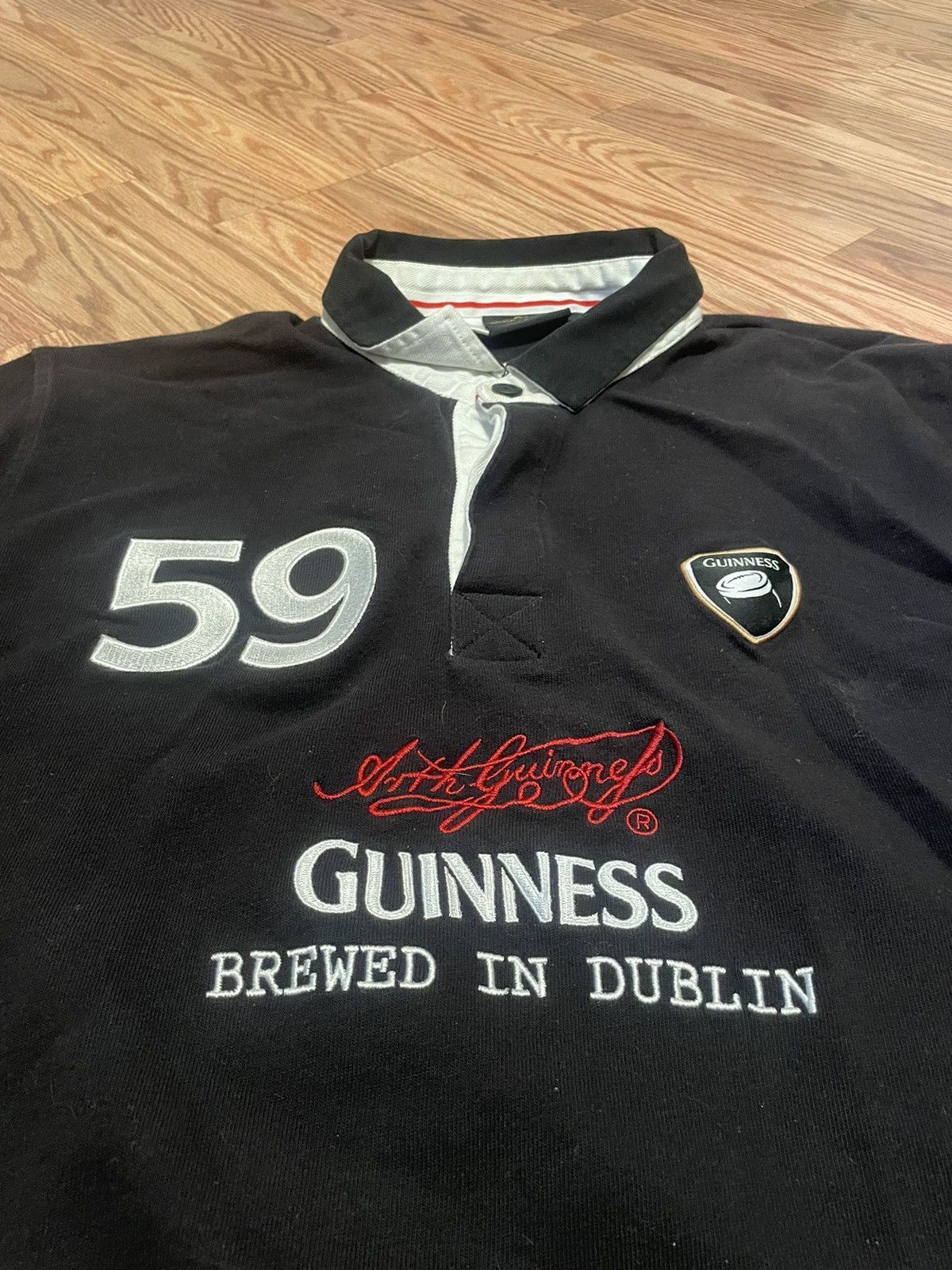 Vintage Guinness Polo Shirt Size US XL / EU 56 / 4 - 4 Thumbnail