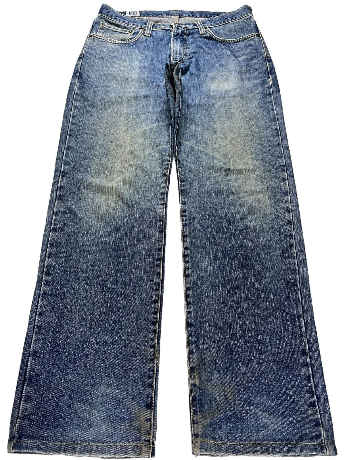 Edwin Vintage Japanese Edwin Blue Wash Western Style Baggy Jeans Size US 36 / EU 52 - 1 Thumbnail
