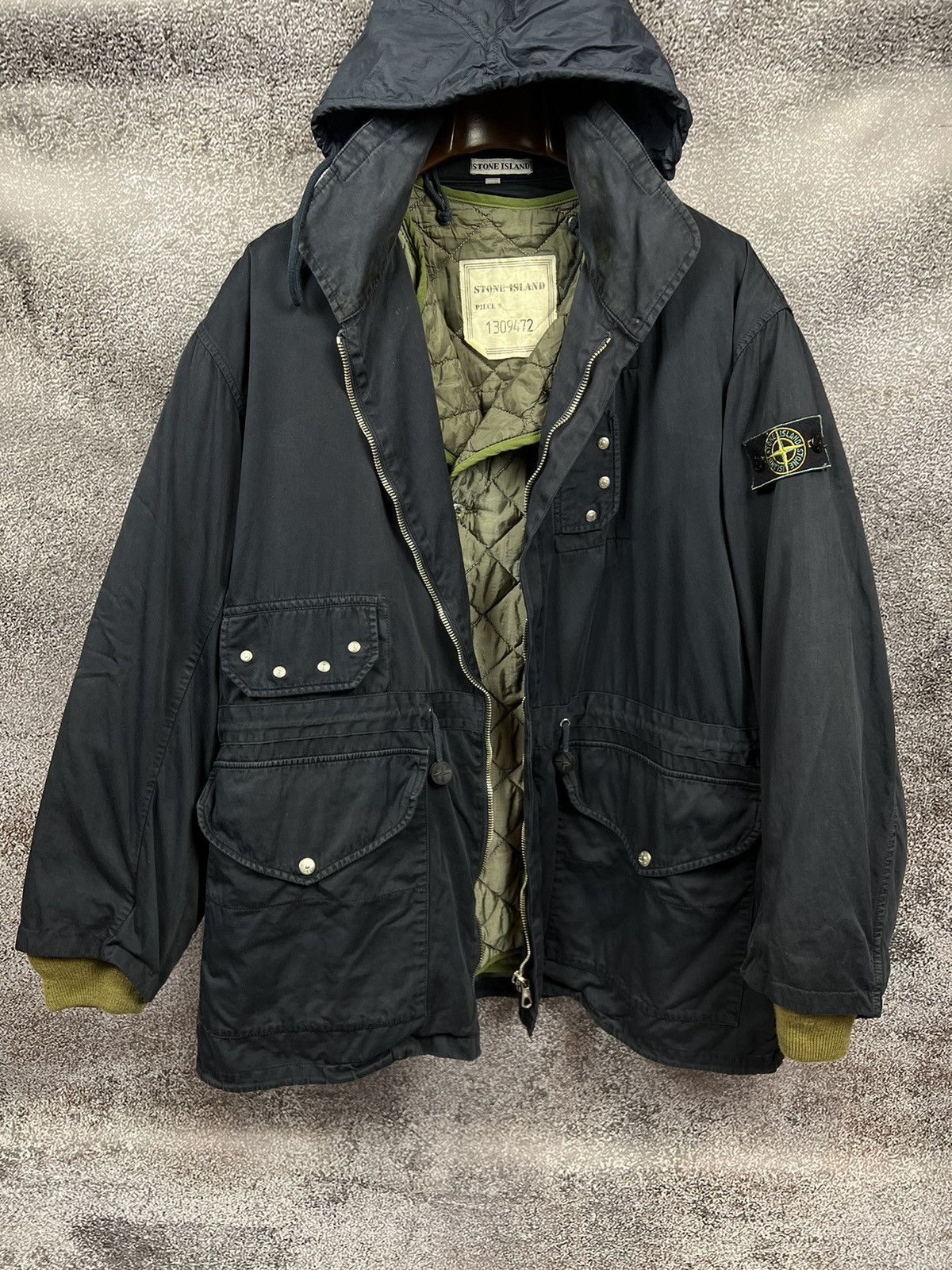 image of 80's Stone Island Royal Navy Military Layer Field Jacket Ship, Men's (Size XL)