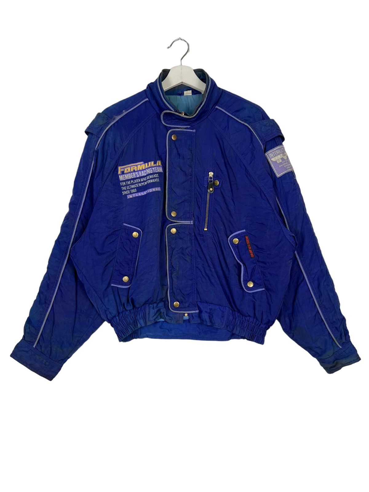 Japanese Brand 🔥 VINTAGE FORMULA MEMBER RACING TEAM BOMBER JACKET Size US L / EU 52-54 / 3 - 2 Thumbnail