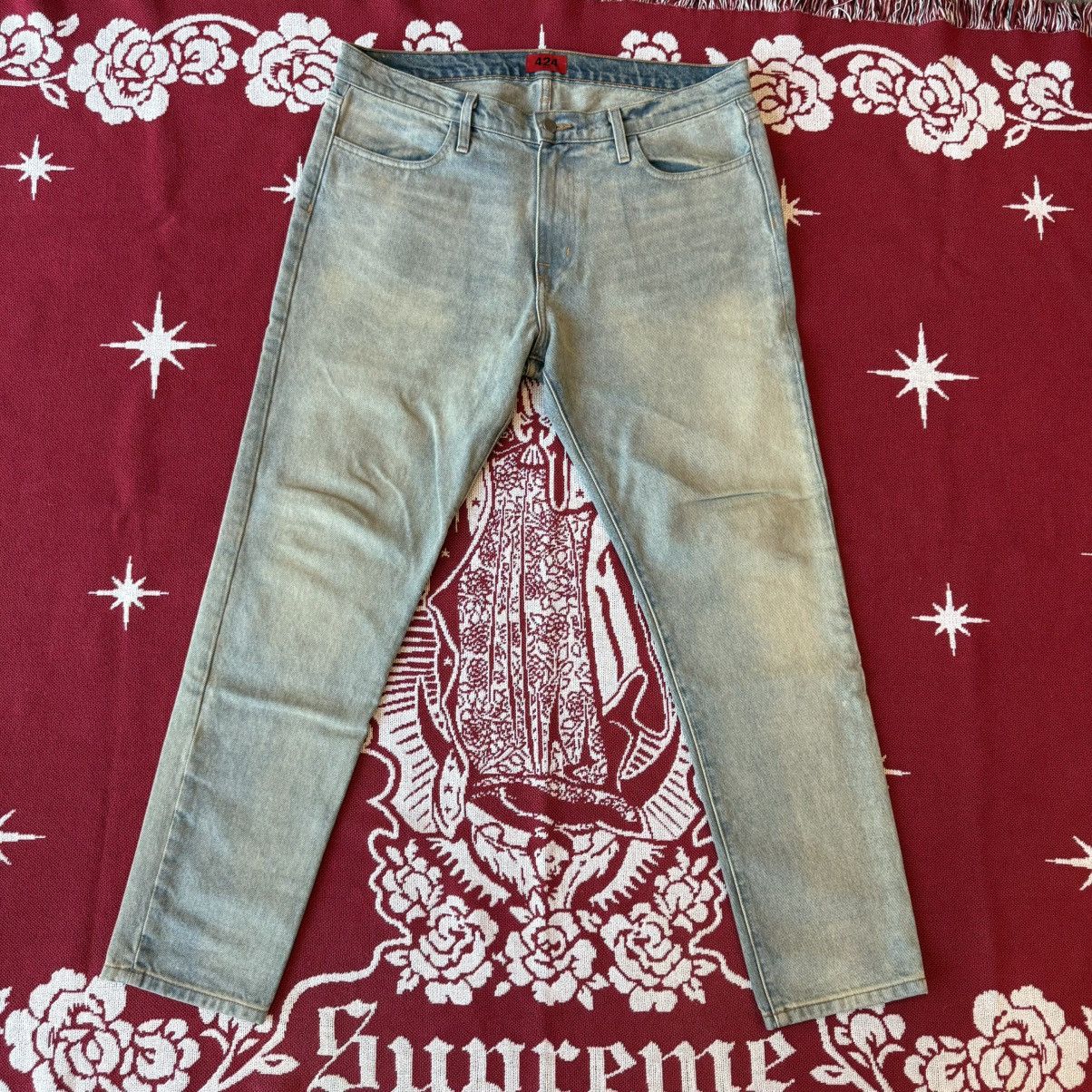 Used SS16 424 on Fairfax Slim fit washed blue Jeans Size 36