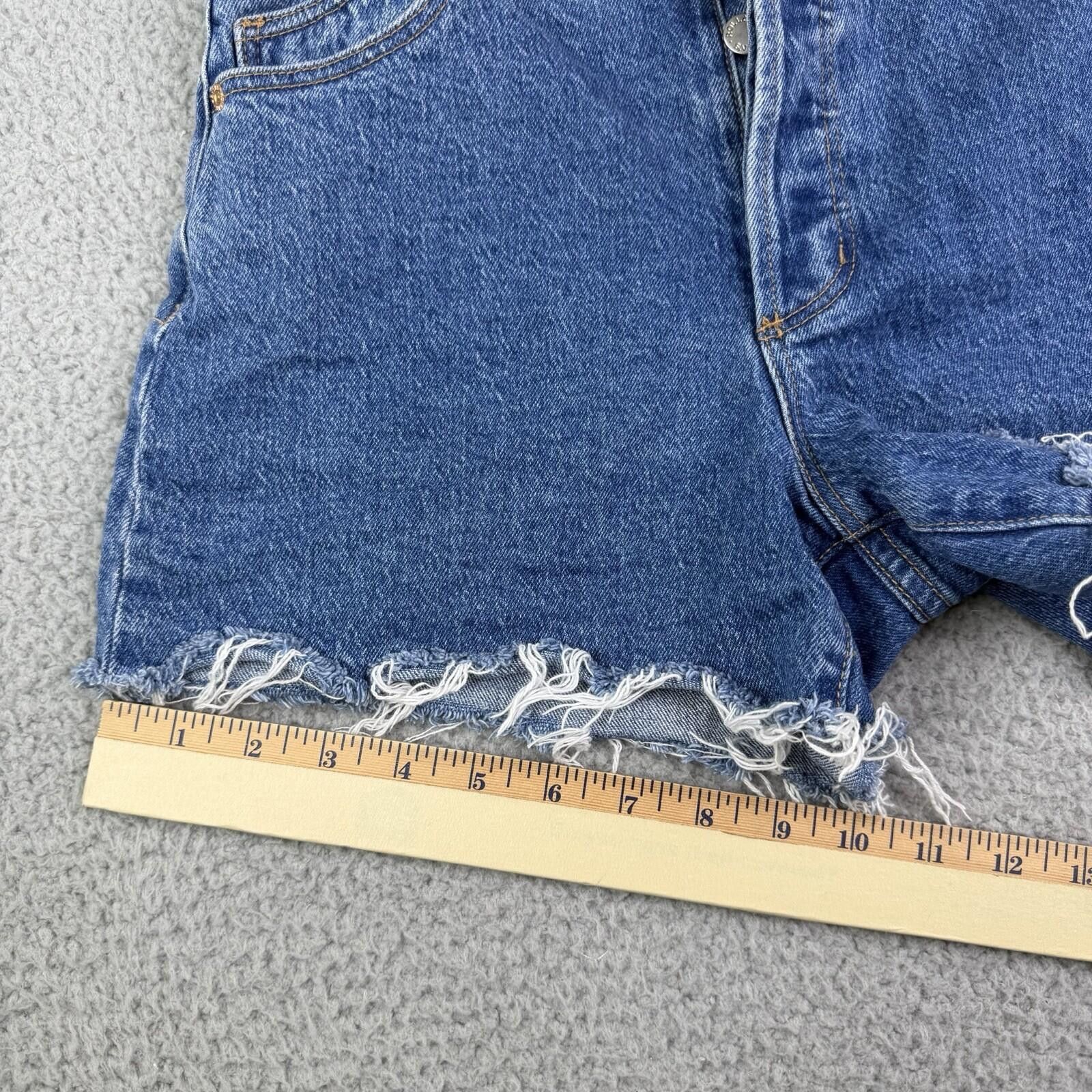 Rolla's Rollas High Rise Blue Denim Original Shorts 26x3 Cut Off Size 26" / US 2 / IT 38 - 8 Thumbnail