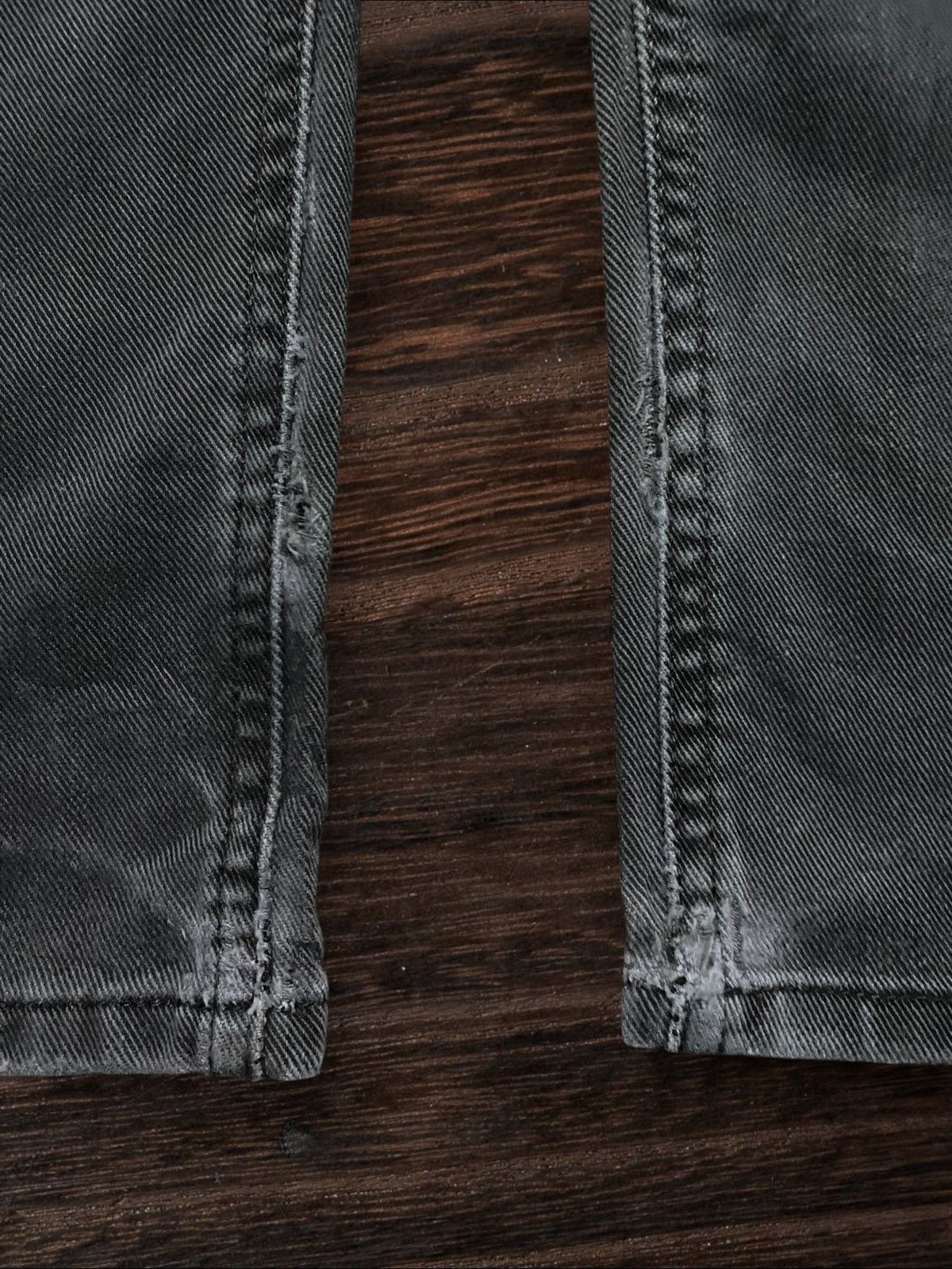 Lee Vintage Lee 4903 Grey Denim Distressed Slim Jeans Size US 30 / EU 46 - 9 Thumbnail