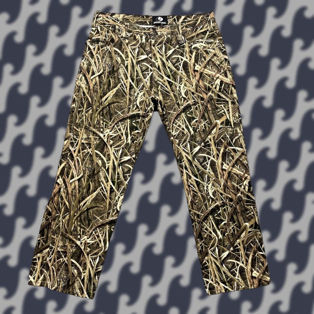 Vintage Mossy Oak Pants Mens 38x31 Shadow Grass Blades Camo Denim Hunting Outdoor Pants Mens 38 Shadow Grass Blades Camouflage 5-Pocket Denim Workwear Mens Size US 38 / EU 54 - 1 Thumbnail