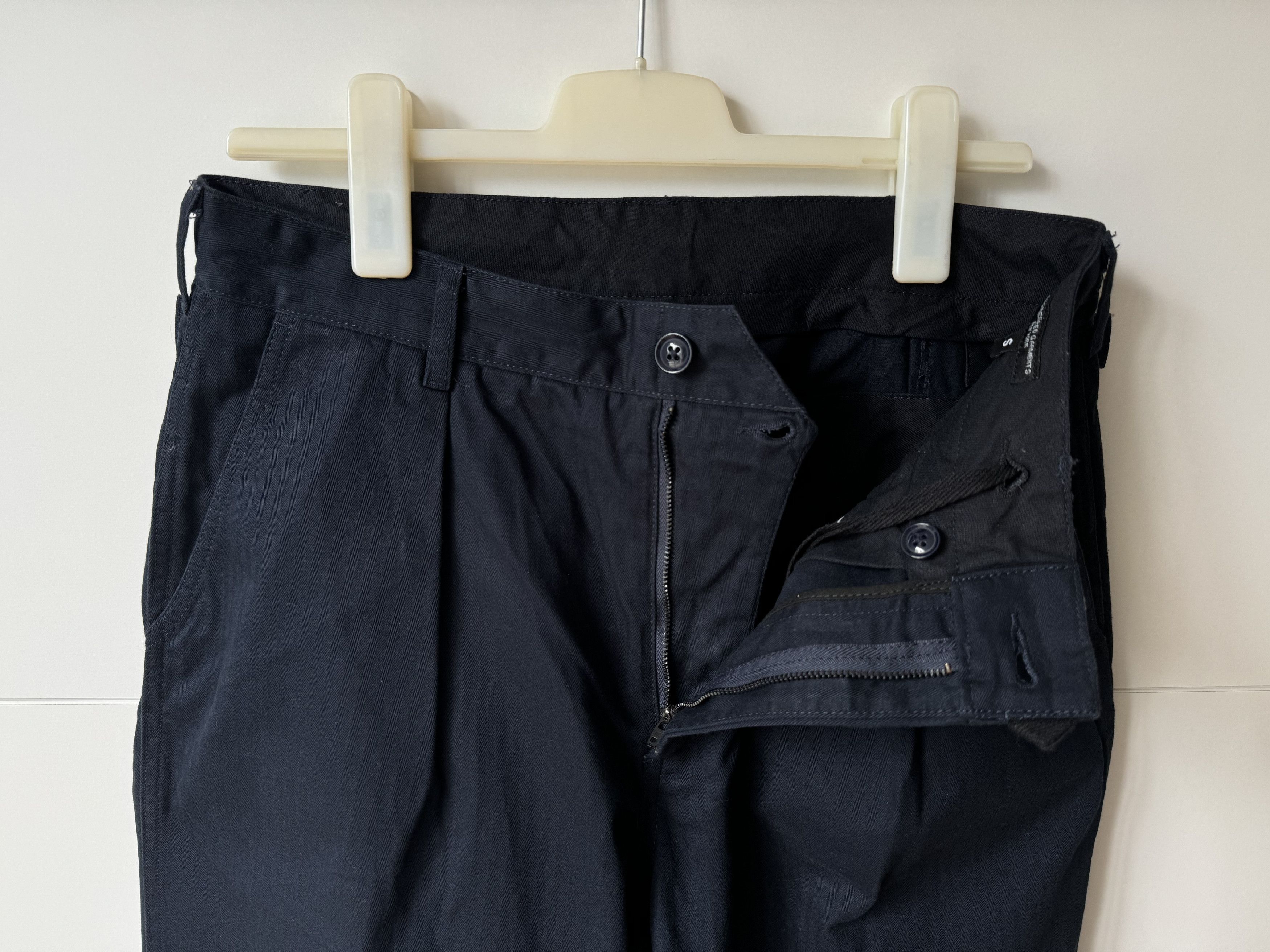 Engineered Garments [S] Herringbone Cotton Ground Pant in Dark Navy (FW19) Size US 32 / EU 48 - 10 Thumbnail