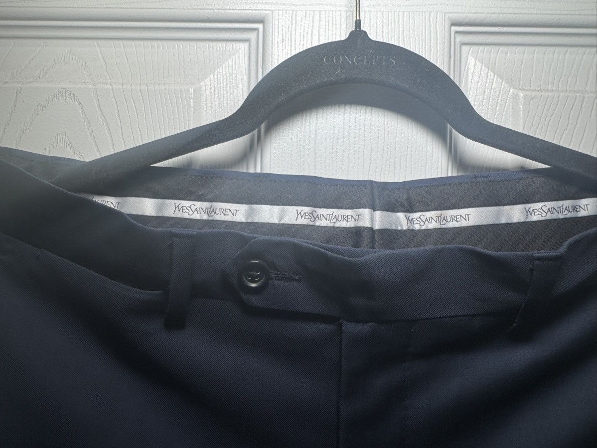 Yves Saint Laurent Yves Saint Laurent Pour Homme Navy Blue Tuxedo Suit Size 36R - 5 Thumbnail