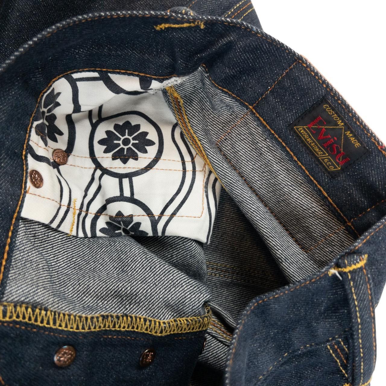 Evisu Vintage Yamane Evisu Embroidered Cat Japanese Denim Jeans Size US 29 - 6 Thumbnail