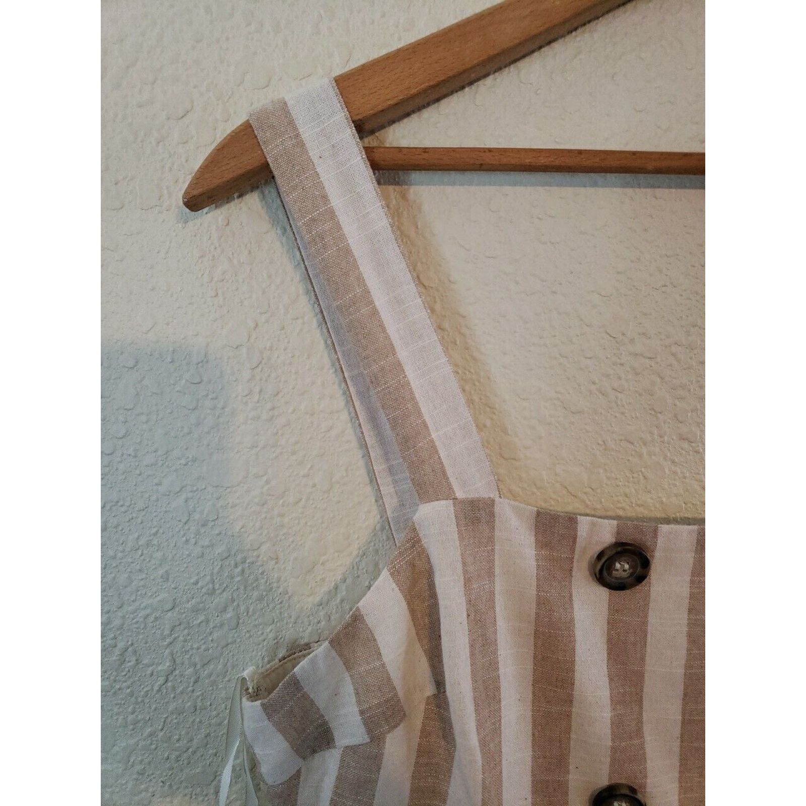 Other New Max Studio Beige Striped Maxi Dress Womens Size 9 Boho Size M / US 6-8 / IT 42-44 - 4 Thumbnail