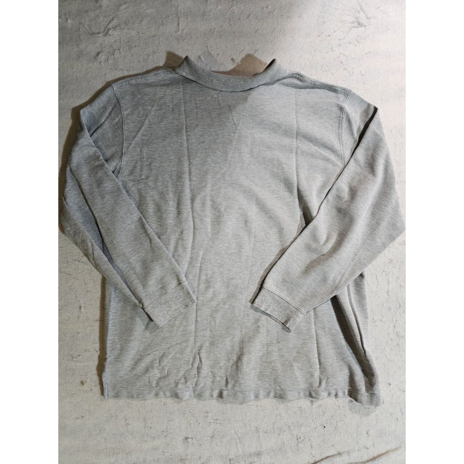 Vintage L.L. Bean Polo Shirt Heather Gray Long Sleeve Classic Fit Men 2XL Regular Cotton Logo Outdoor Hunting Fishing Hiking Activewear Casual Formal Size US XXL / EU 58 / 5 - 8 Thumbnail