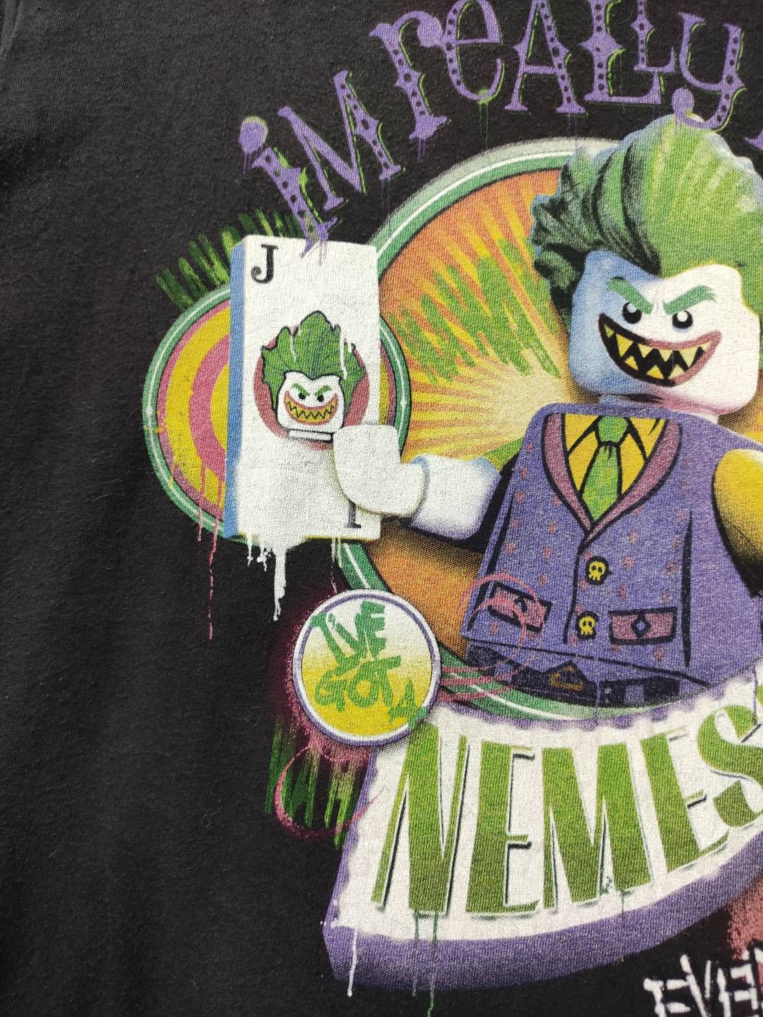 LEGO The Lego Batman Movie "Joker Im Really Bad" Character Promo Size US M / EU 48-50 / 2 - 3 Thumbnail