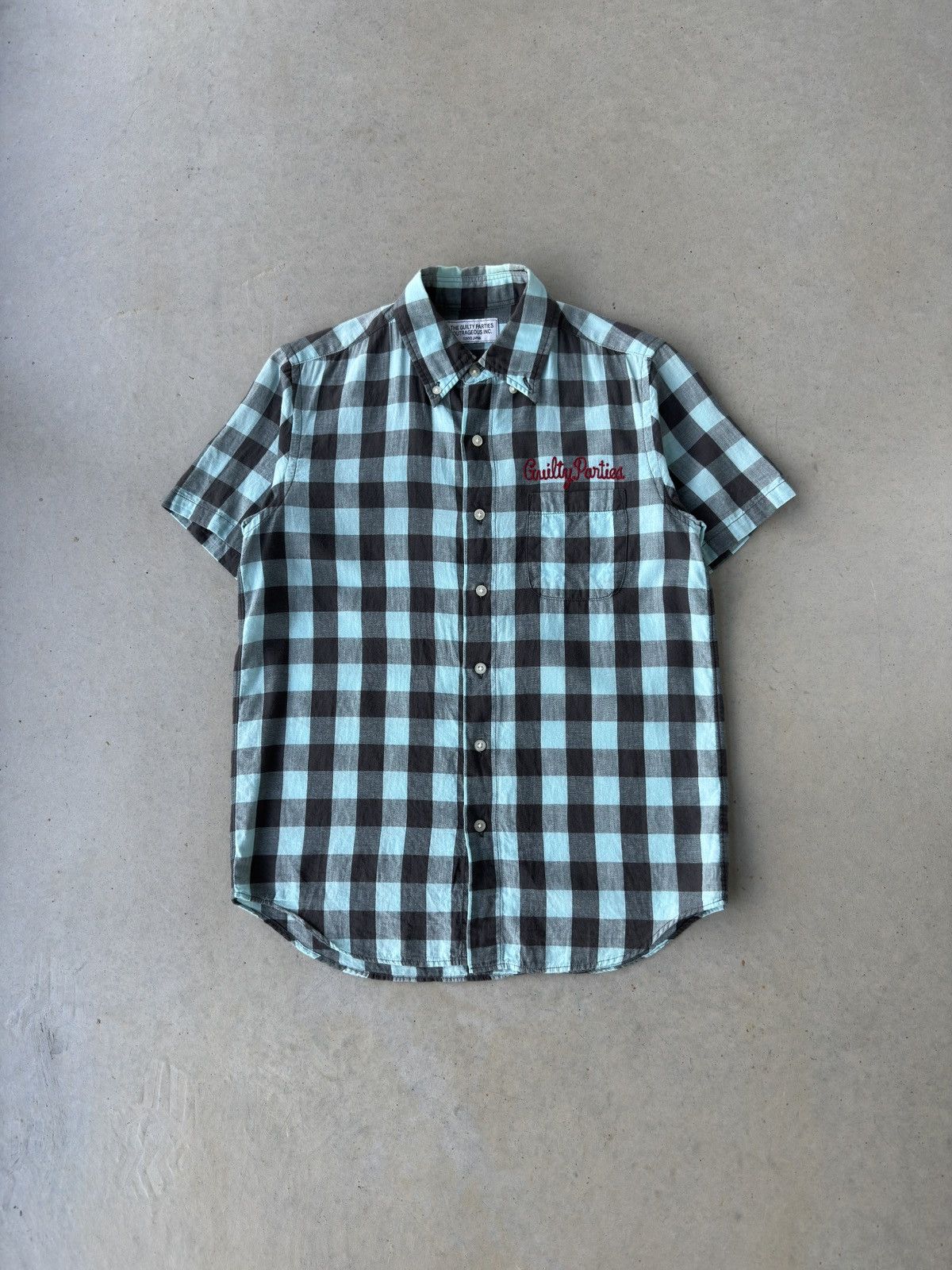 Guilty Parties Drunkards Dream Rock Steady Plaid Button Up